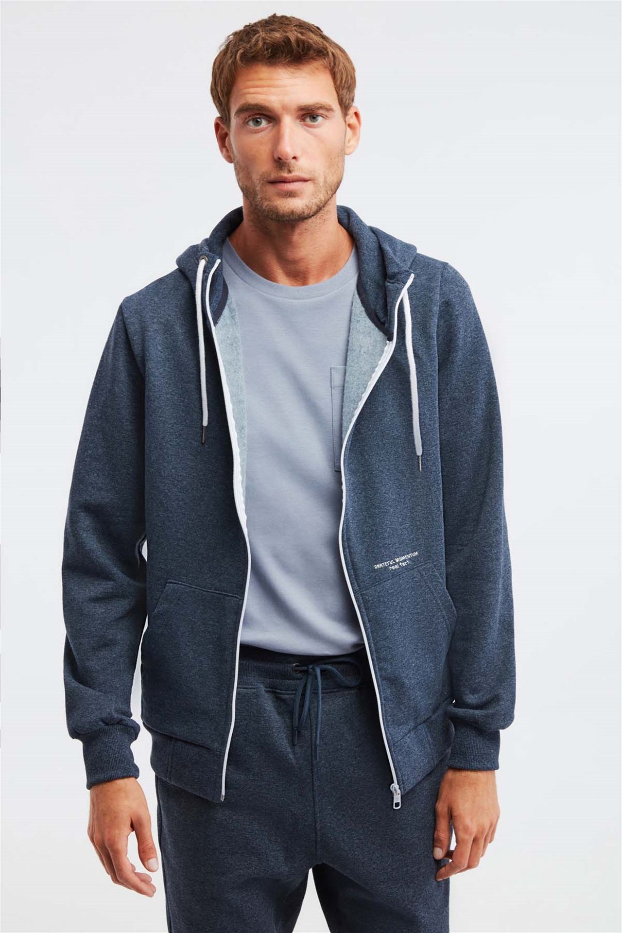 GRIMELANGE Kapüşonlu Fermuarlı Sweatshirt Ceket 4
