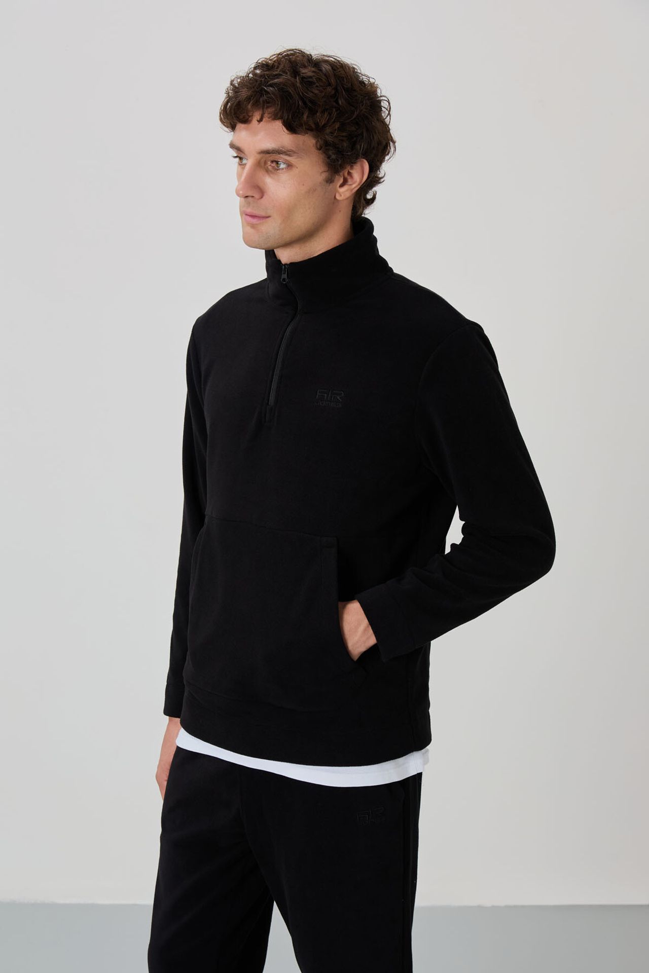 TOMMY Men's Zipper Collar Sweatshirt And Pants Set 2
