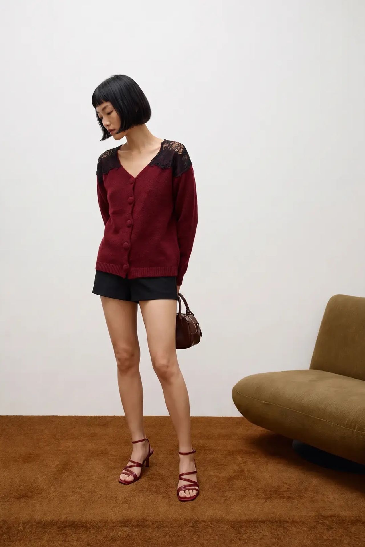 MY FASHION Önden Açık Rahat Örme Hırka 3
