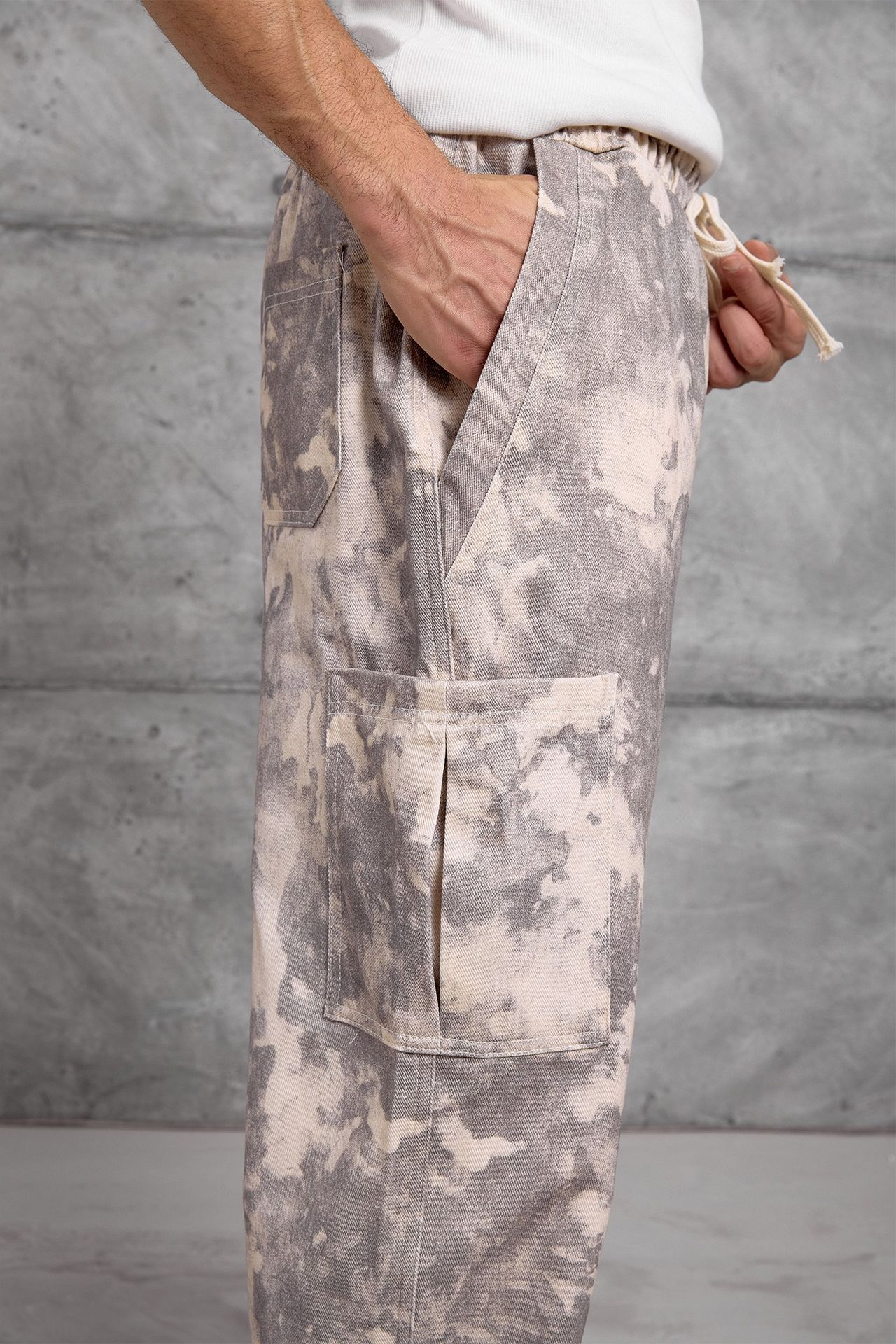 NOMARC Soyut Geniş Paça Kargo Pantolon 3