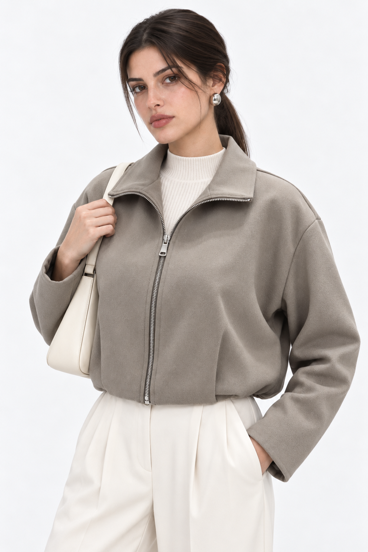 MIXRAY Women's Tailored Blazer 3
