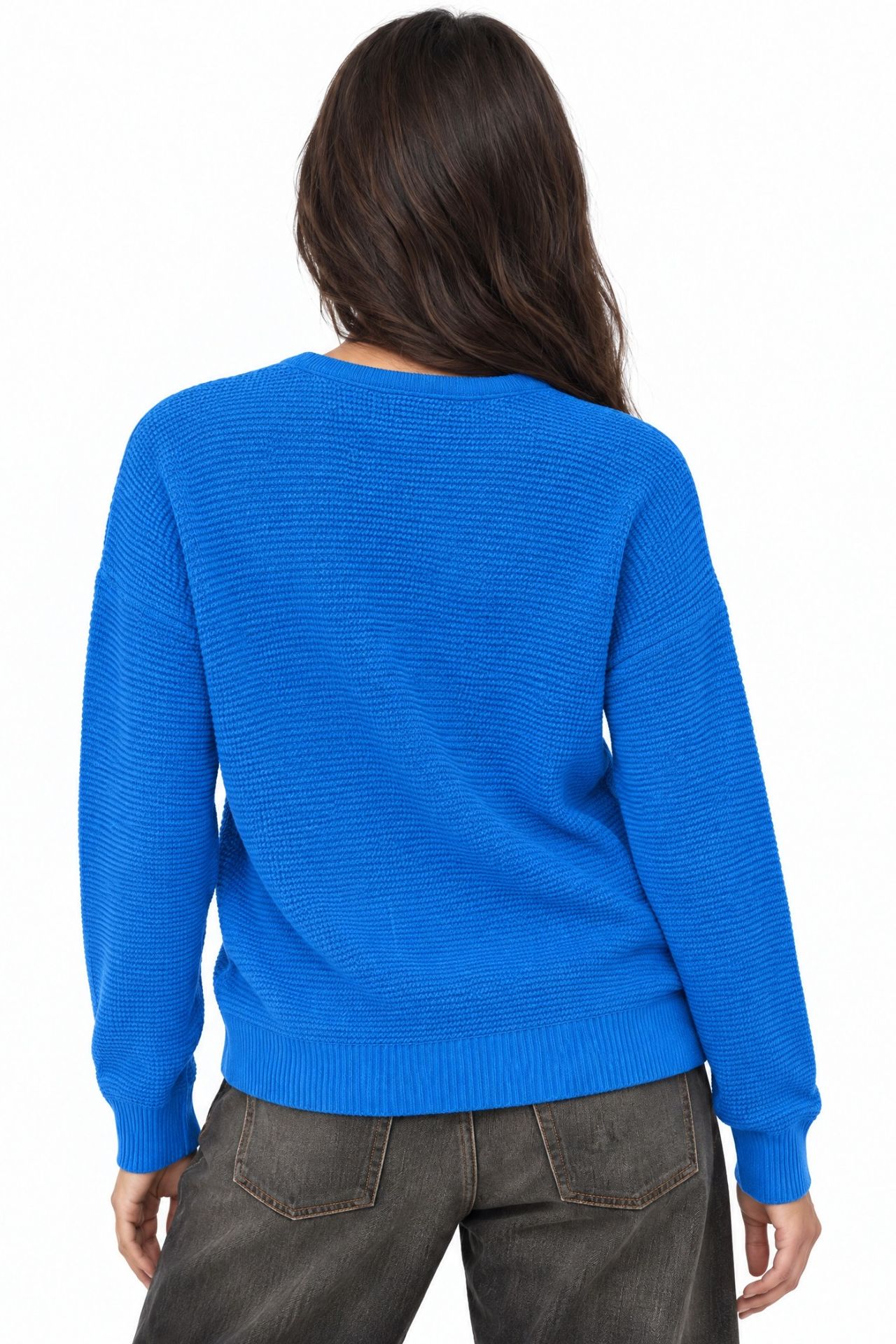 MIXRAY Boat Neck Relaxed Fit Sweater 5