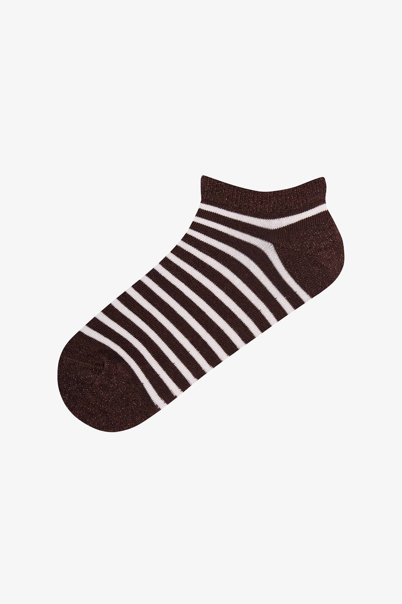 PENTI Shiny Striped Cotton Lurex Pair Ankle Socks 2