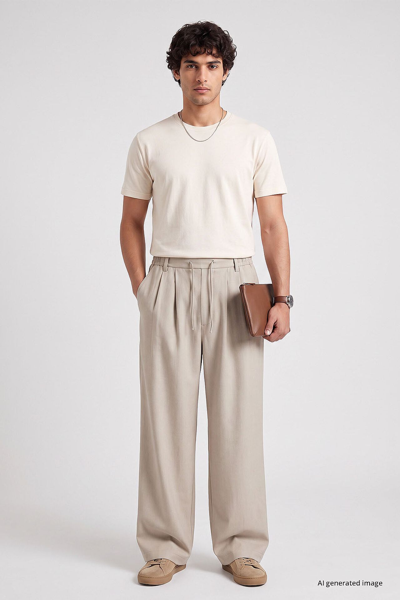 TOMMY Men's Viscose Blend Trousers 1
