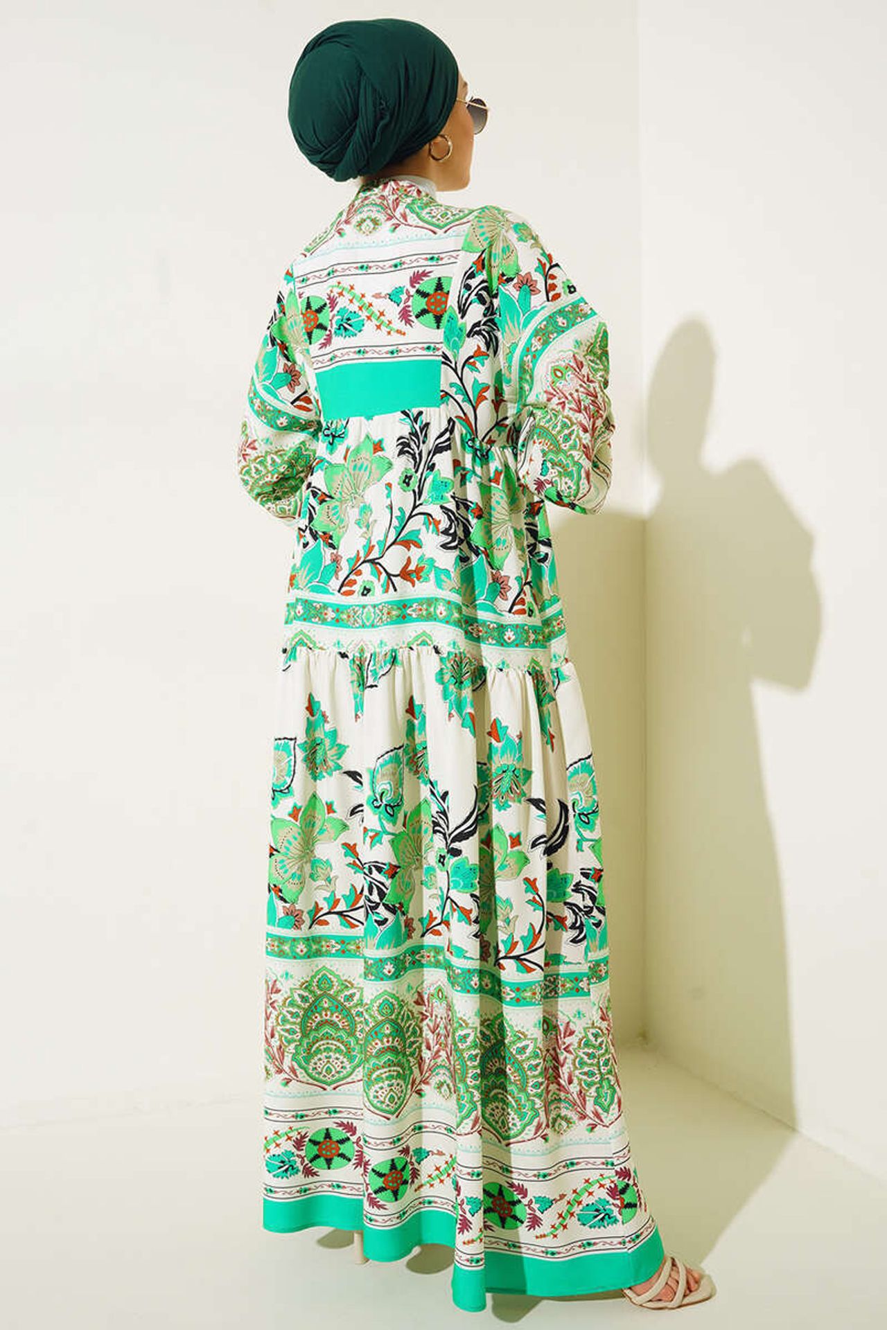 BDART Patterned V-Neck Maxi Dress