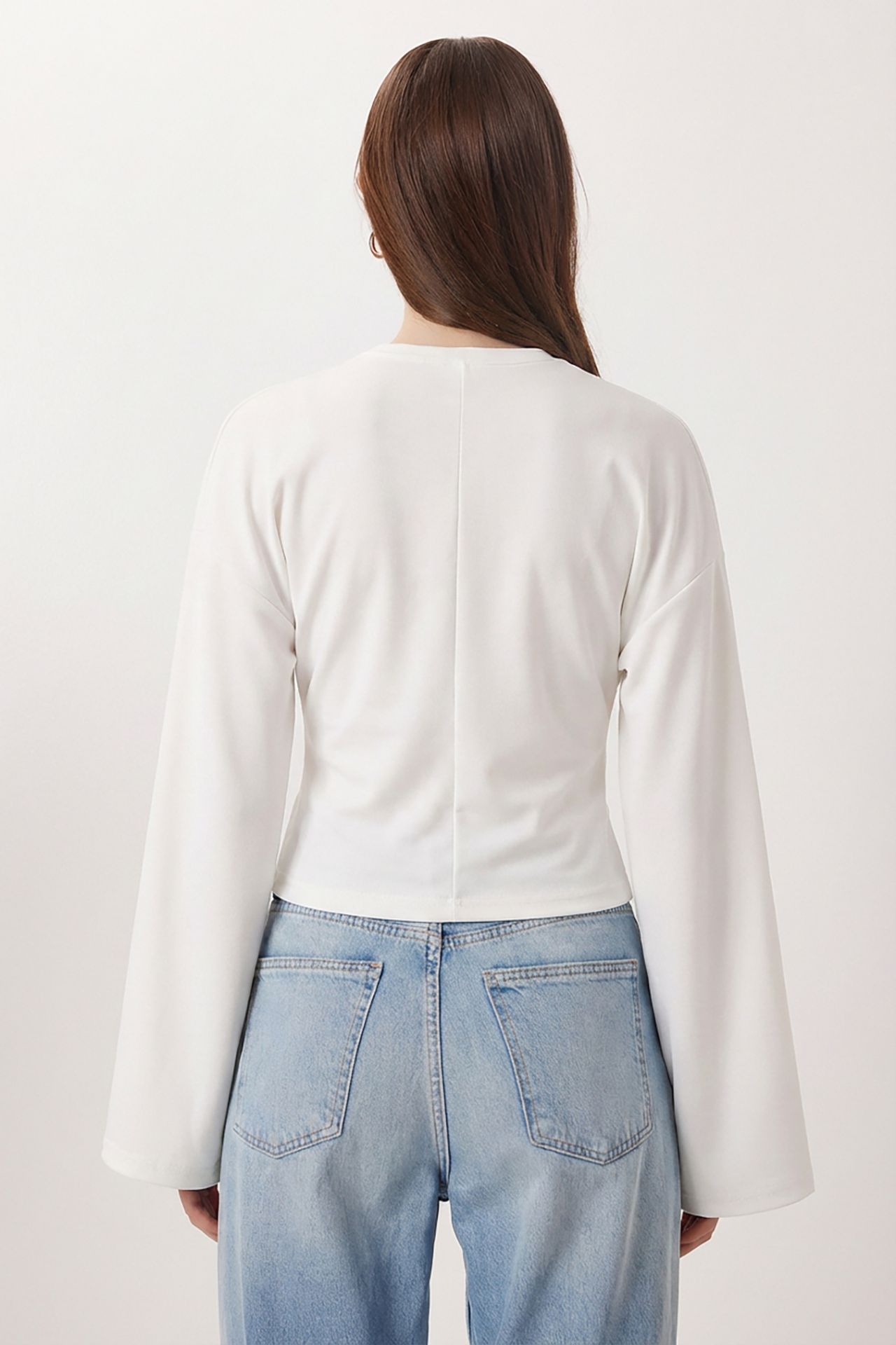 ISTANBUL Crew Neck Long Sleeve Blouse 4
