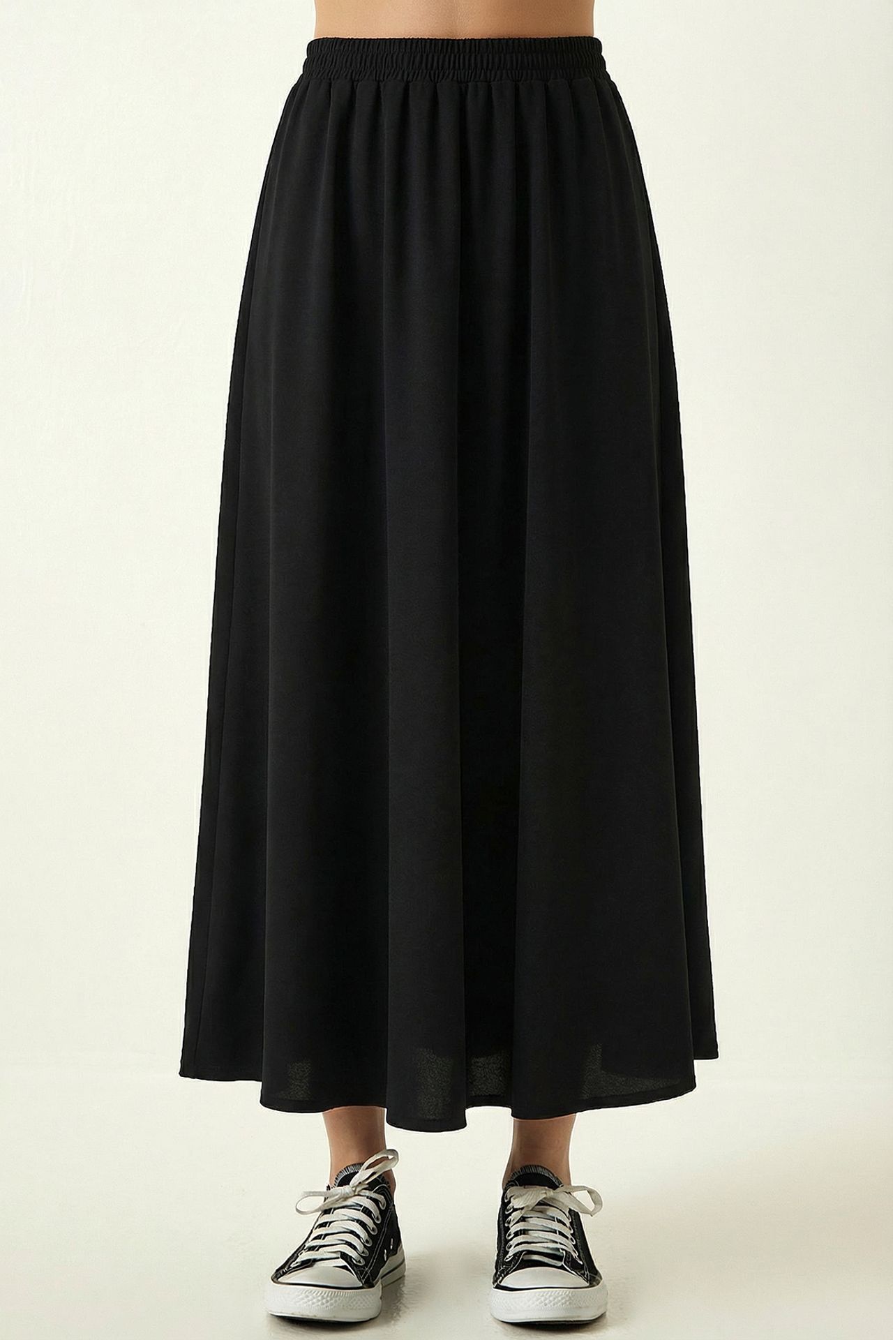 ISTANBUL Elastic Waist Maxi Skirt 3