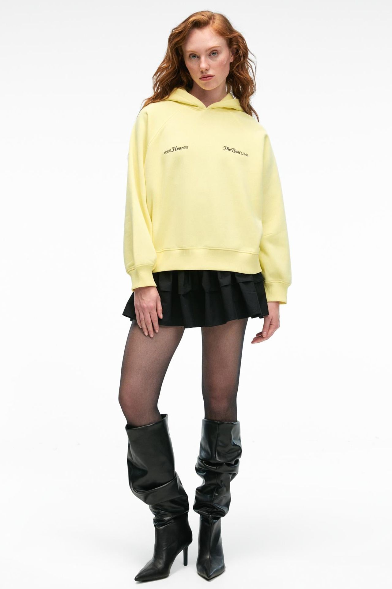 GRIMELANGE Oversized Hooded Printed Sweatshirt 1