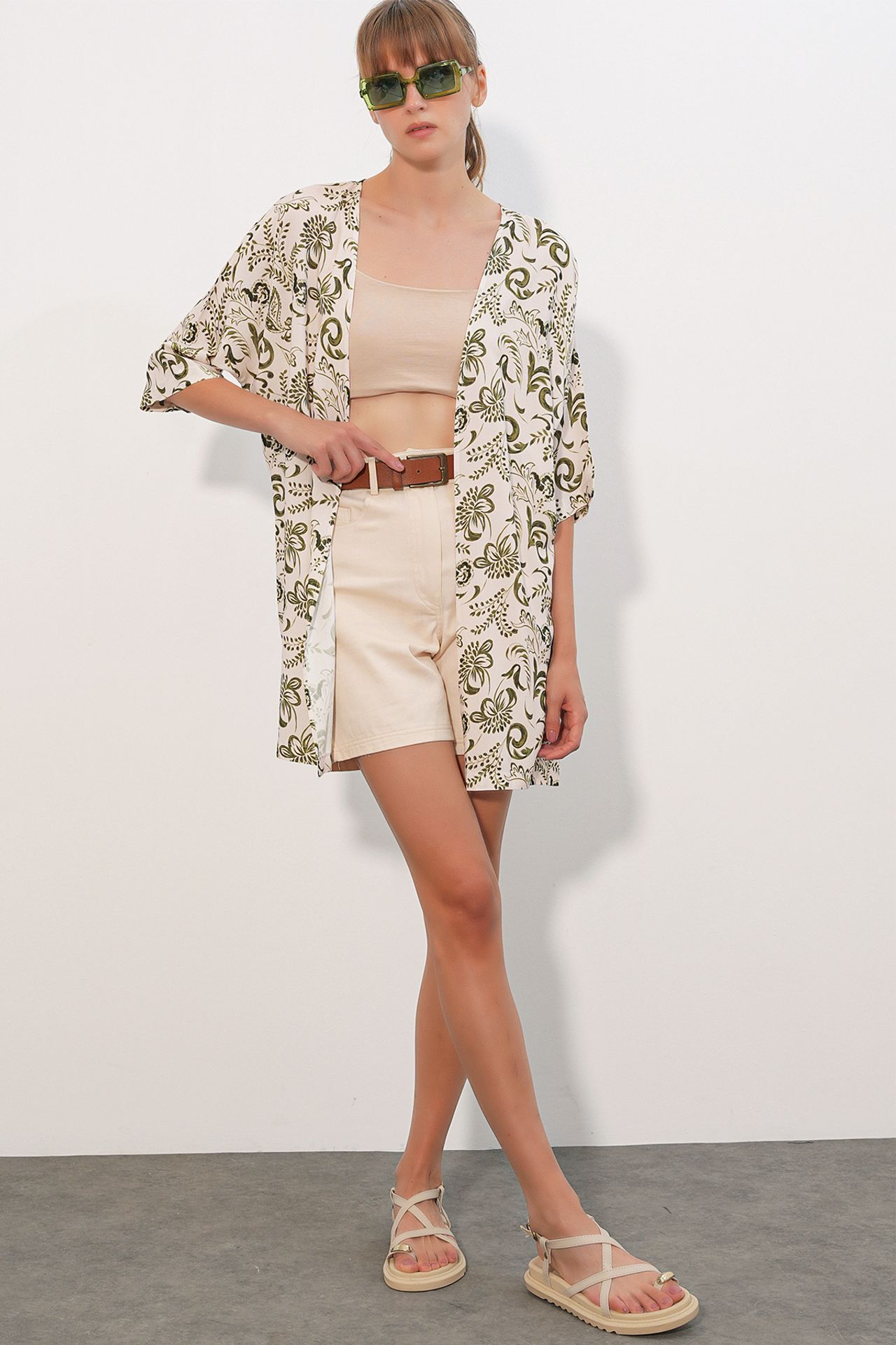 BDART Long Printed Viscose Kimono