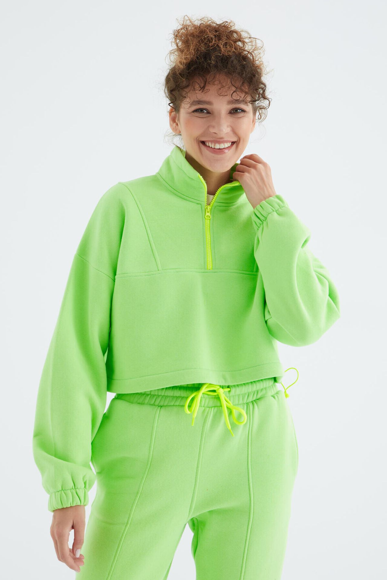 TOMMY Oversized Fleece Sweatshirt And Pants Set 2