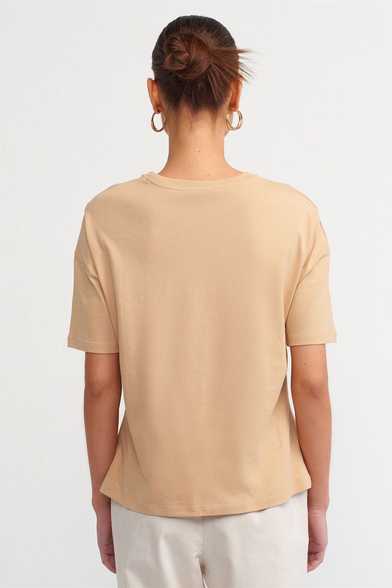 DILVIN Women's Cotton Crew Neck T-Shirt 2