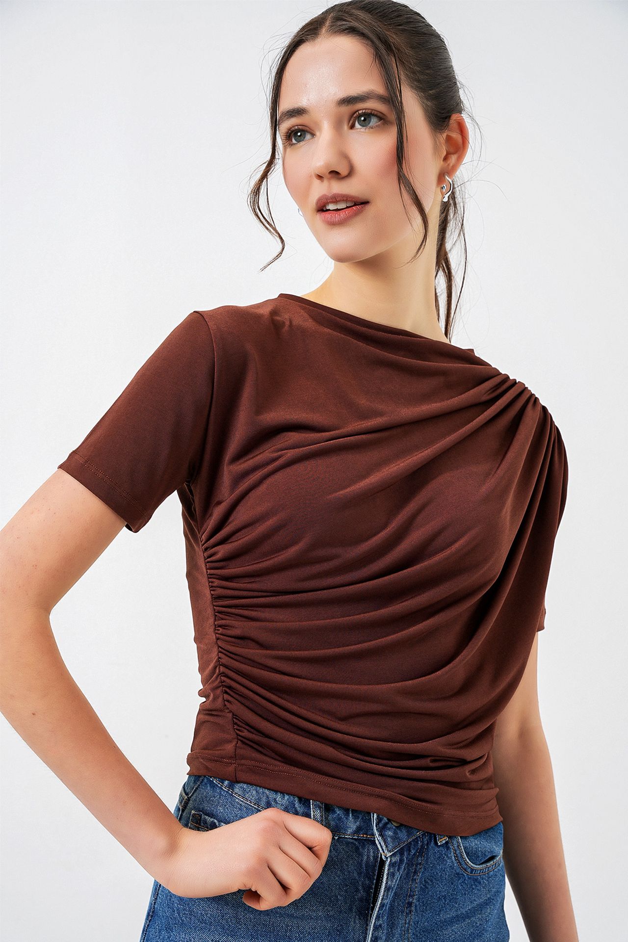 BDART Fitted Cowl Neck Blouse 1