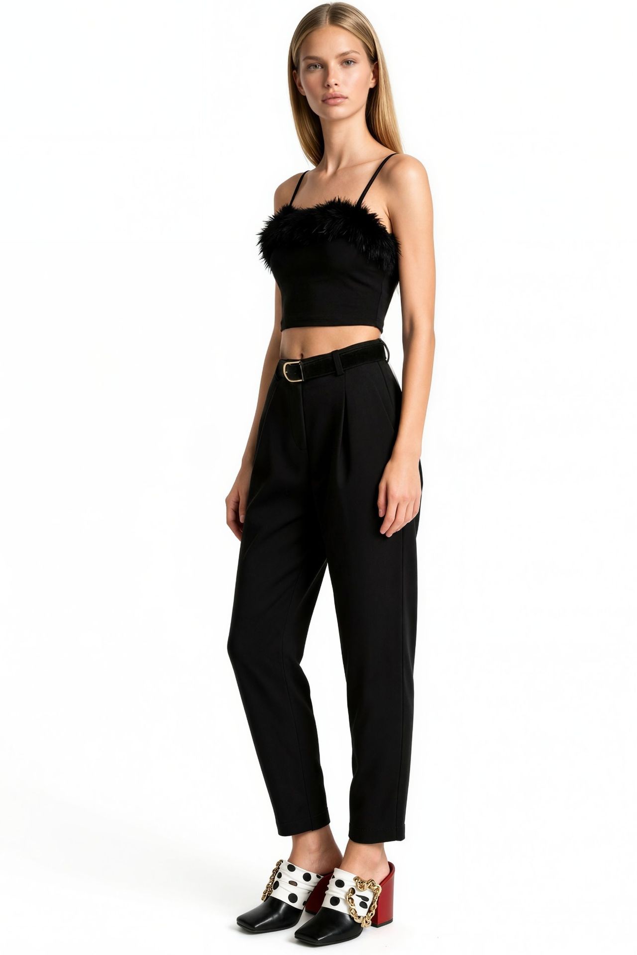 BUSEM Women's Cotton Blend Stretch Pants 2