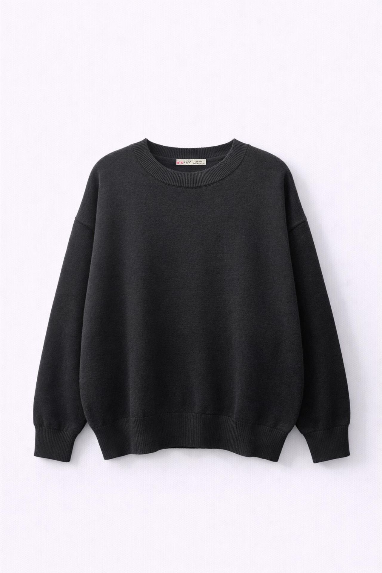 MIXRAY Oversized Ribbed Knit Sweater 4