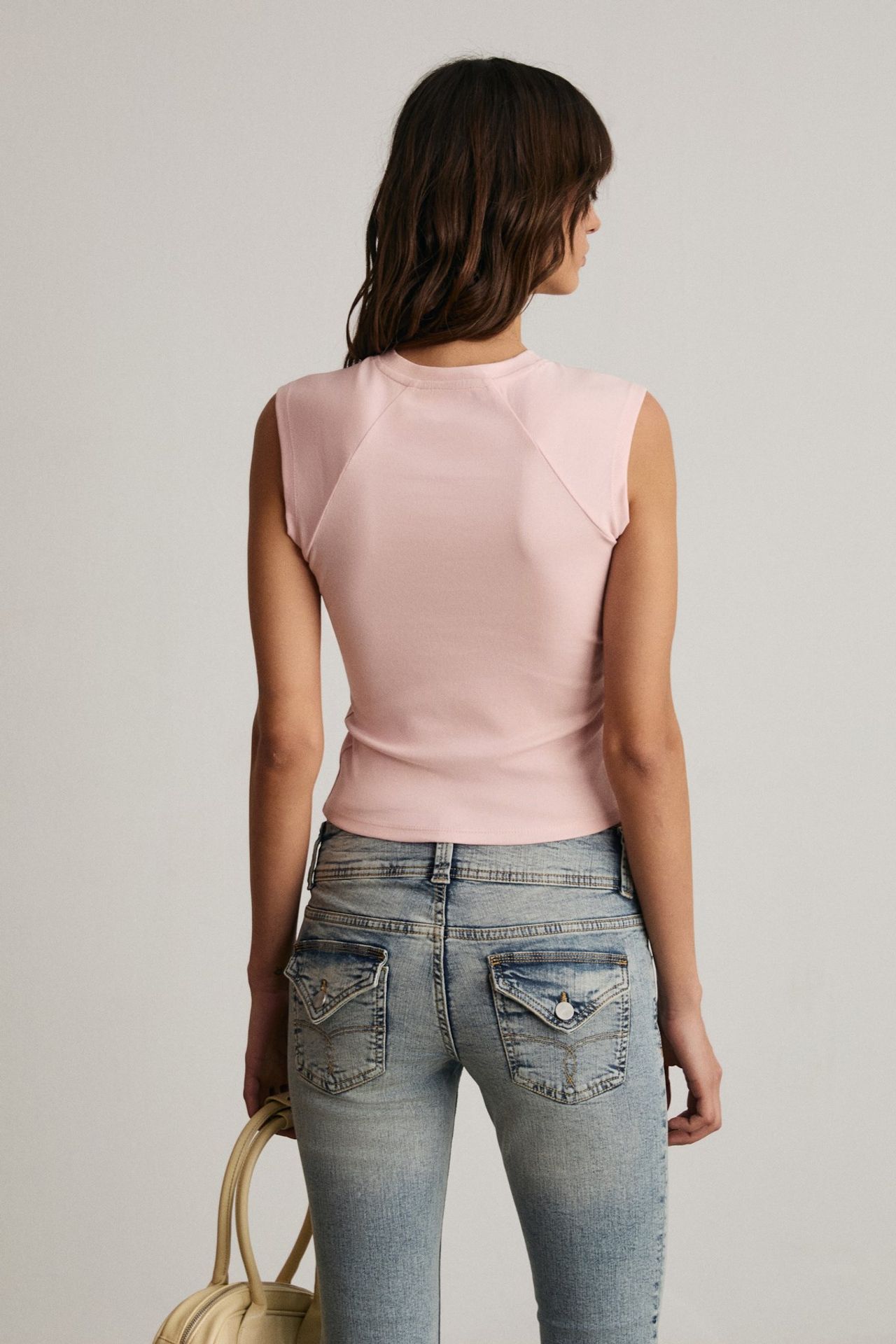 GRIMELANGE Crop Slim Fit Printed T-Shirt 5