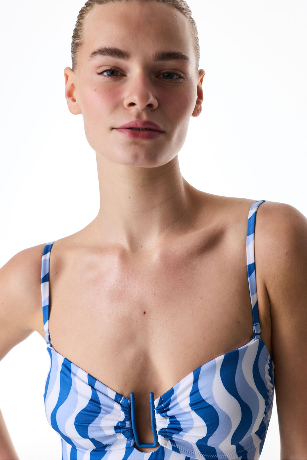 PENTI Gloria Strapless Striped Swimsuit 4