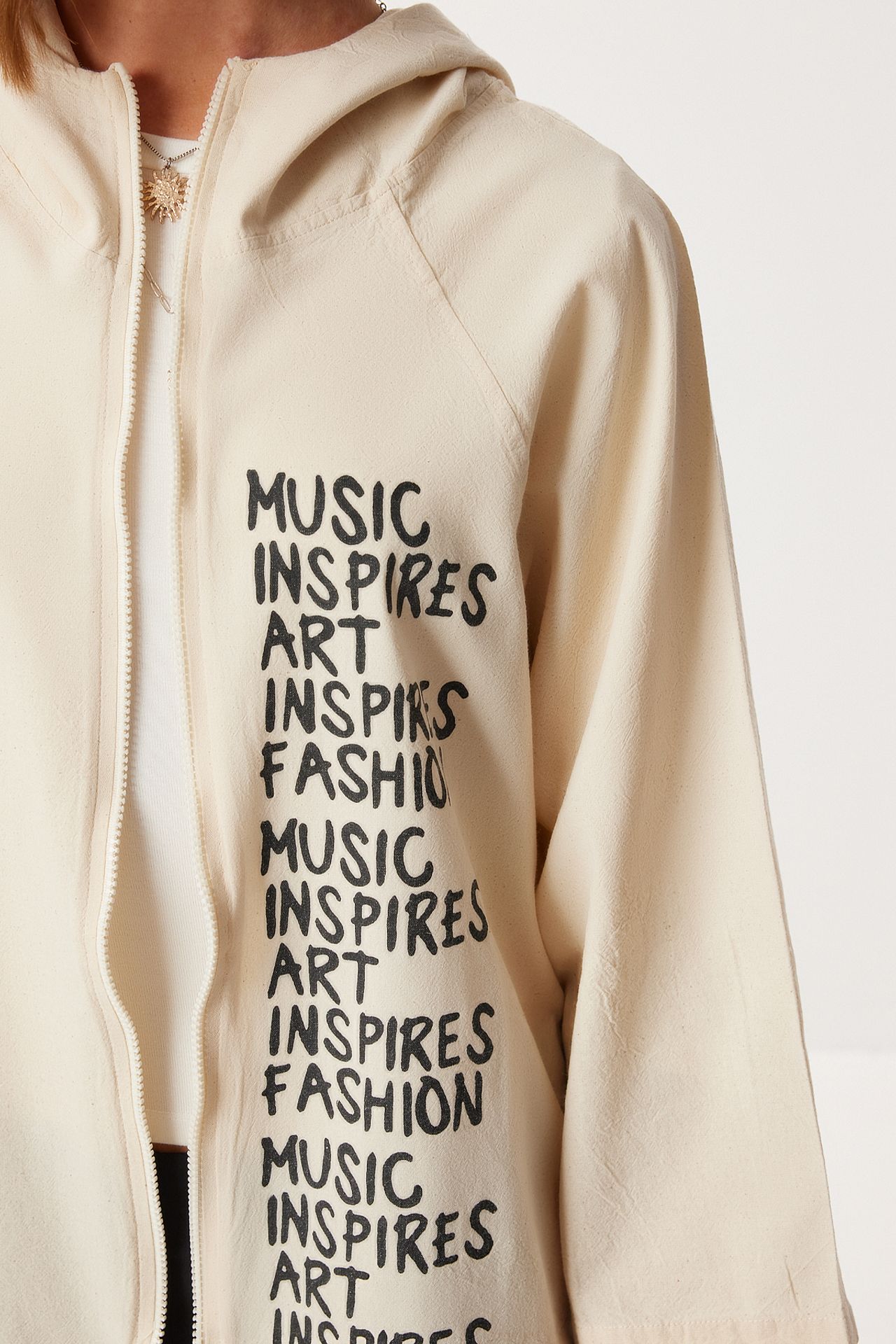 ISTANBUL Hooded Printed Full-Zip Jacket