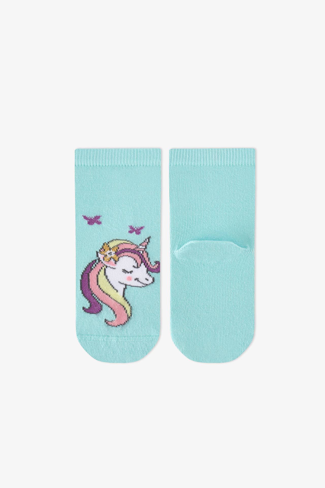 PENTI Girls' Unicorn Dreamland 2-Pack Ankle Socks 5