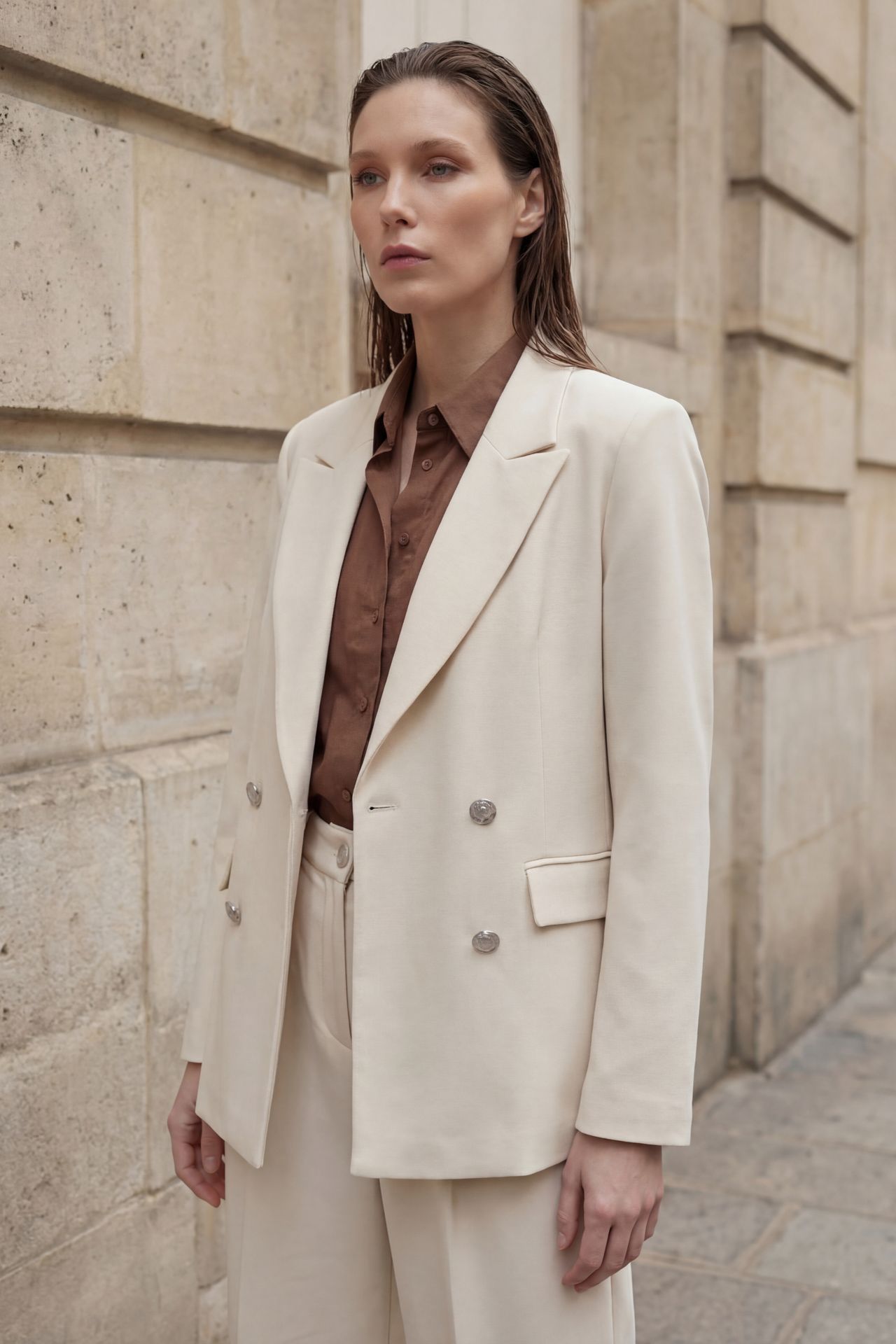MY FASHION Buttoned Blazer Jacket 4