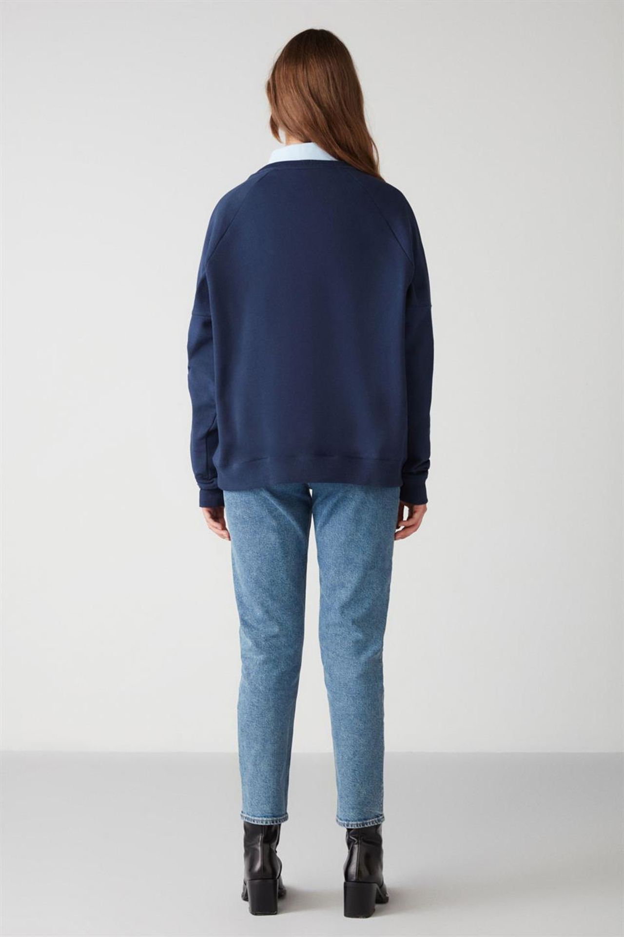 GRIMELANGE Bisiklet Yaka Baskılı Sweatshirt 5