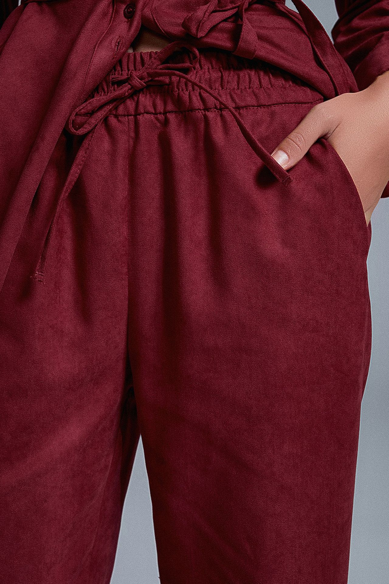 DILVIN Wide-Leg Pull-On Trousers 5