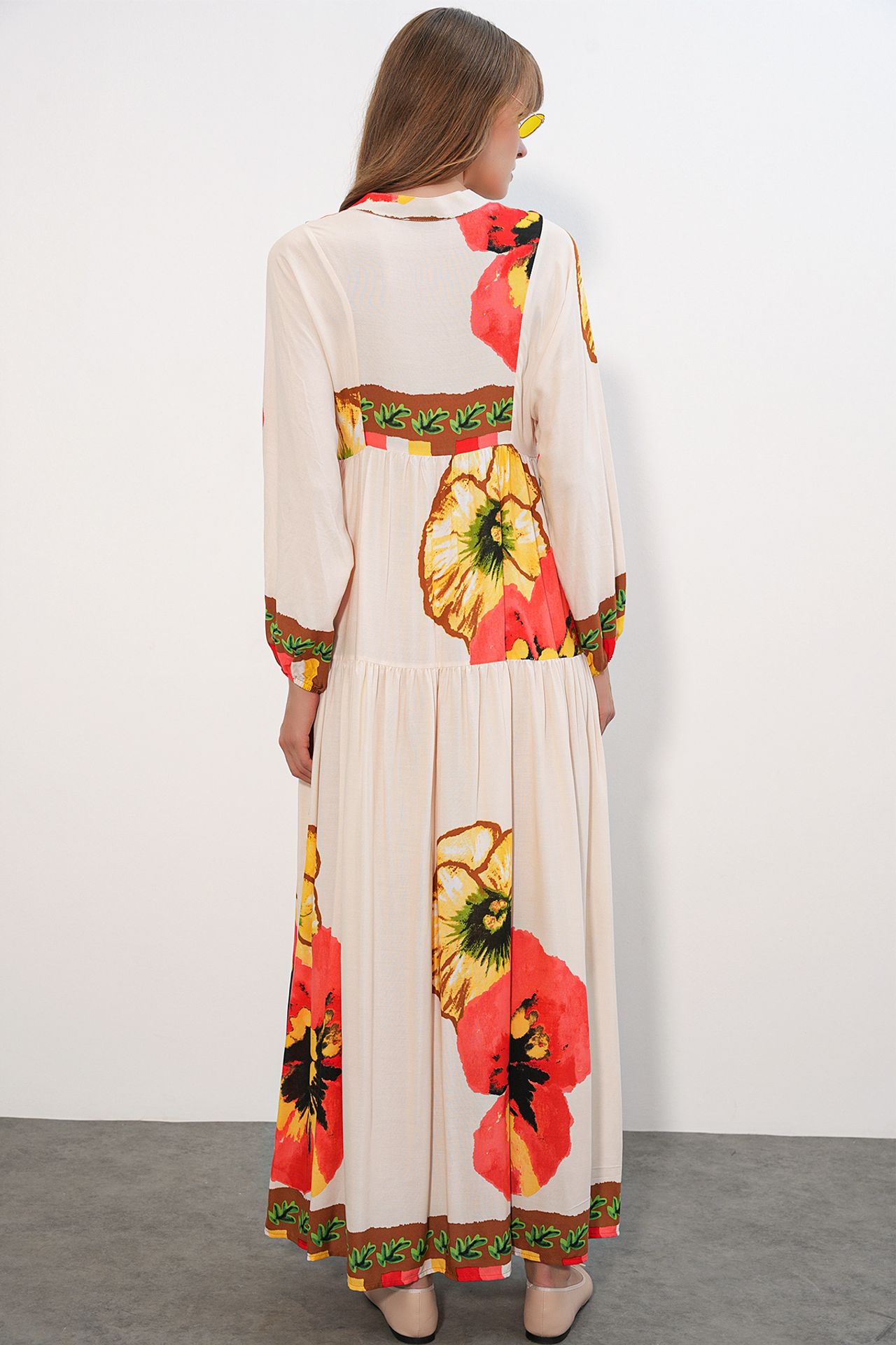 BDART Patterned V-Neck Maxi Dress 7