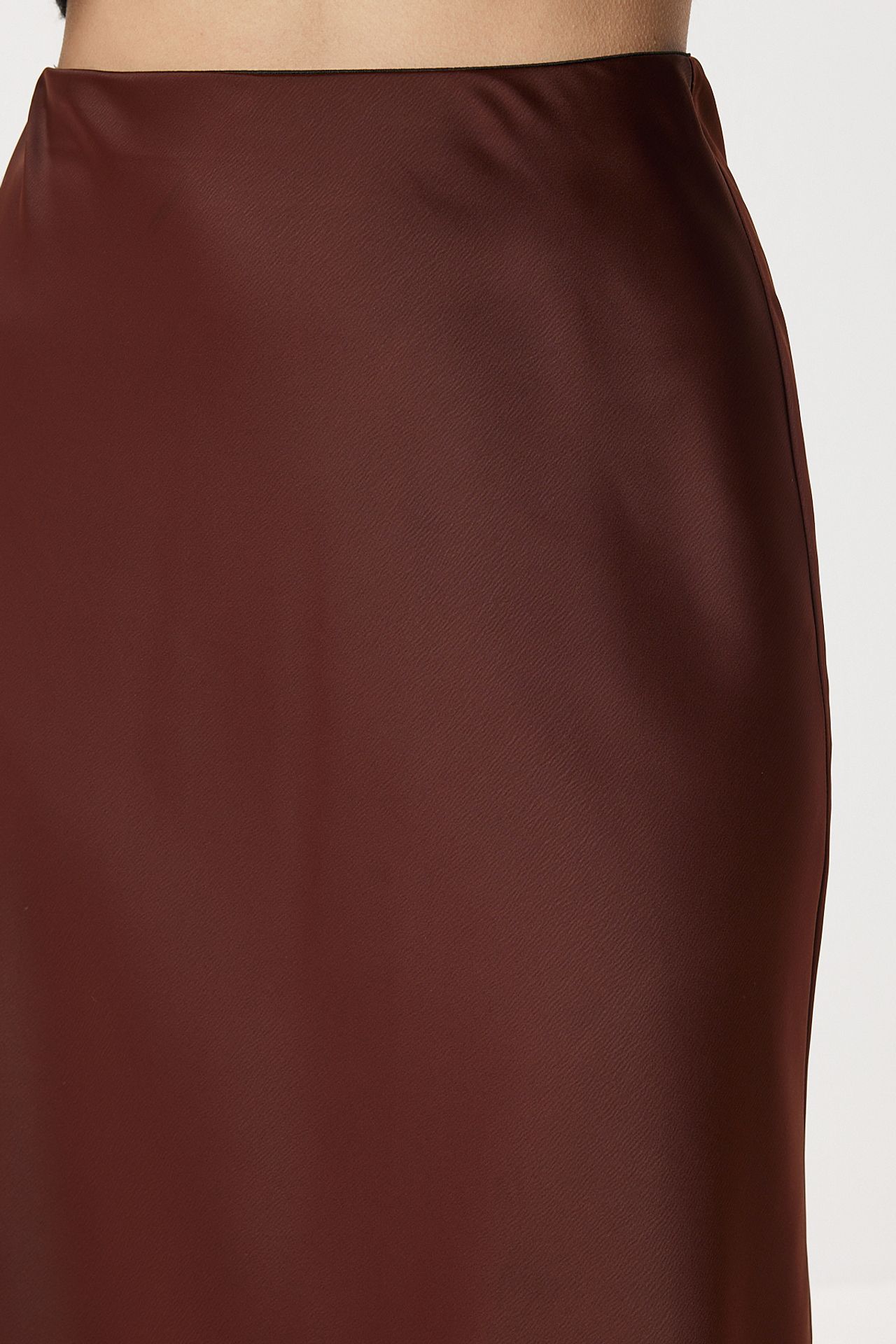 ISTANBUL Pull-On Satin Long Skirt
