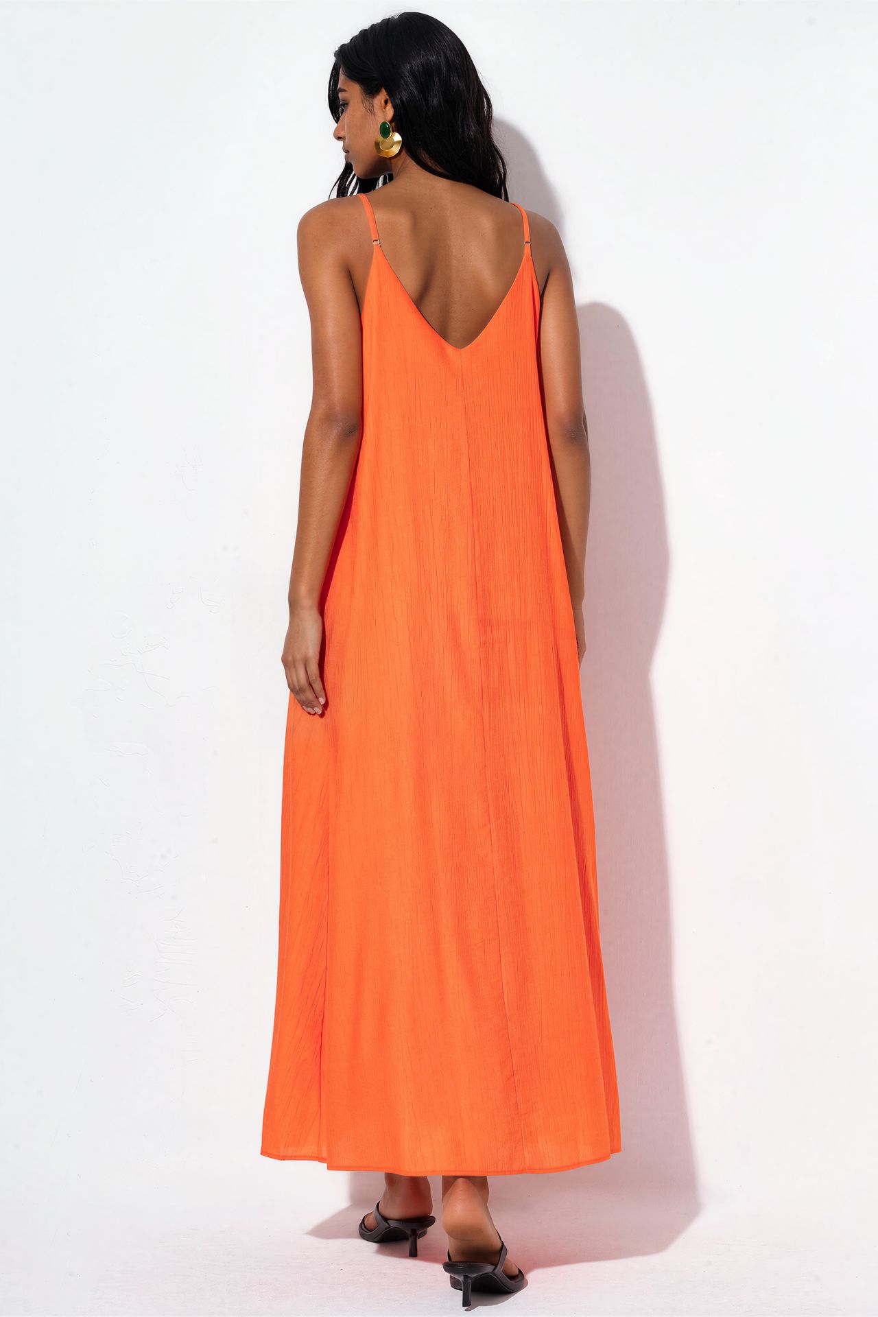 BUSEM Women's Solid Maxi Slip Dress 3