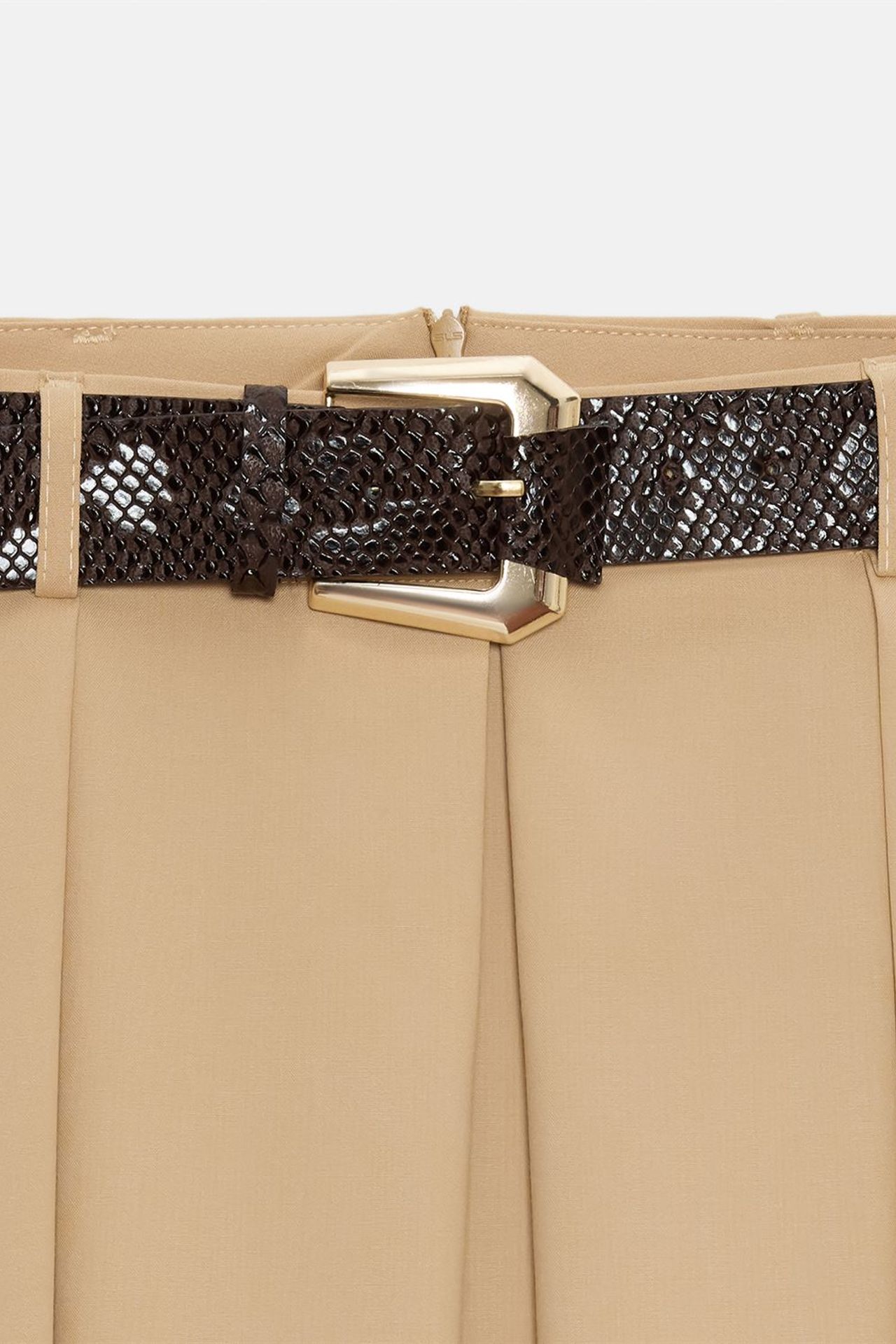 DILVIN High-Waist Midi Straight Crepe Skirt 7