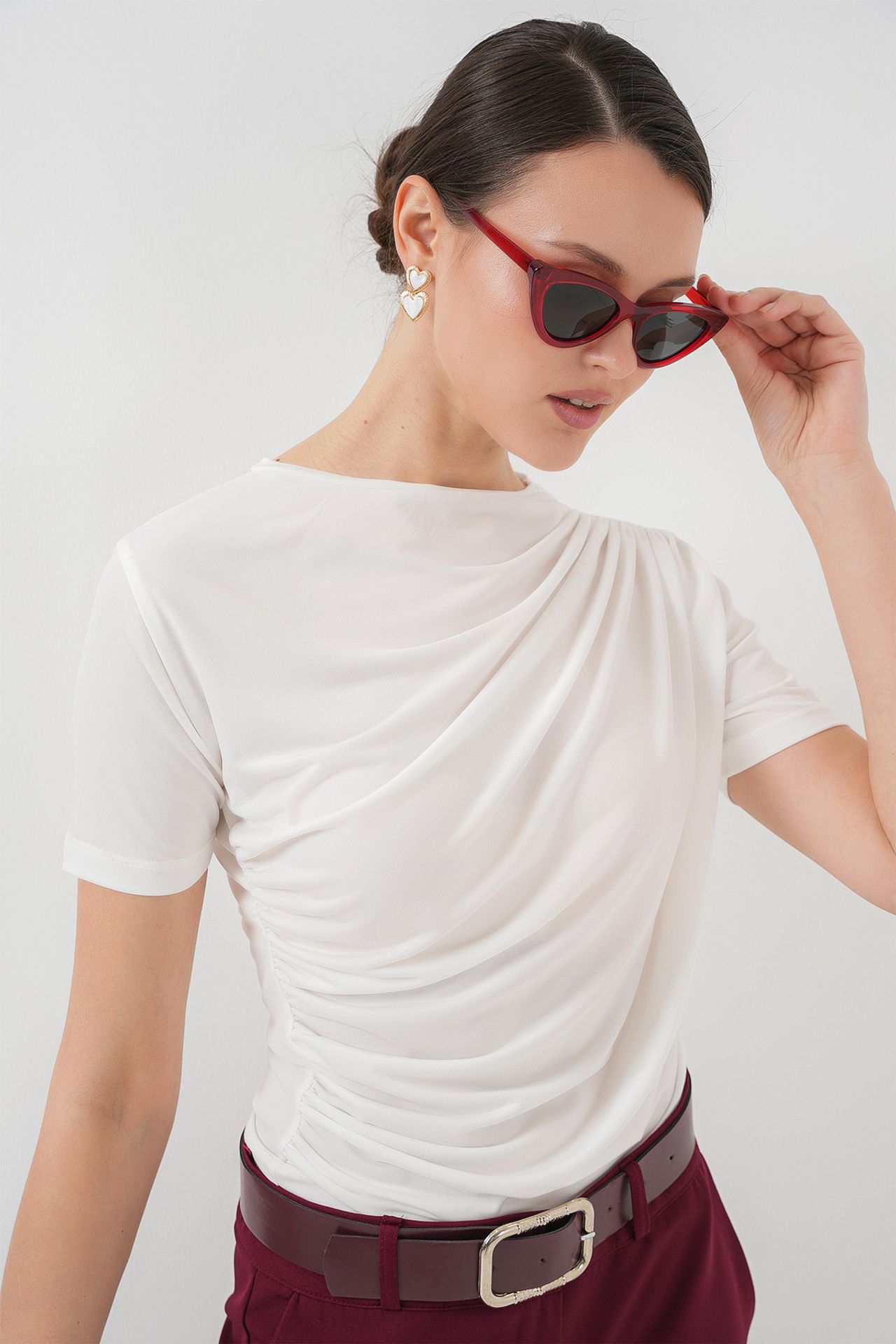 BDART Fitted Cowl Neck Blouse 4