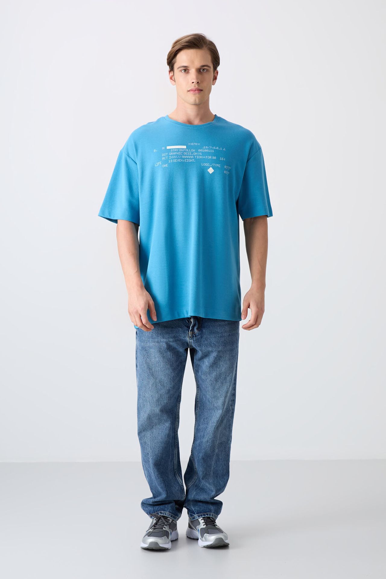TOMMY Oversized Printed Crew Neck T-Shirt 2