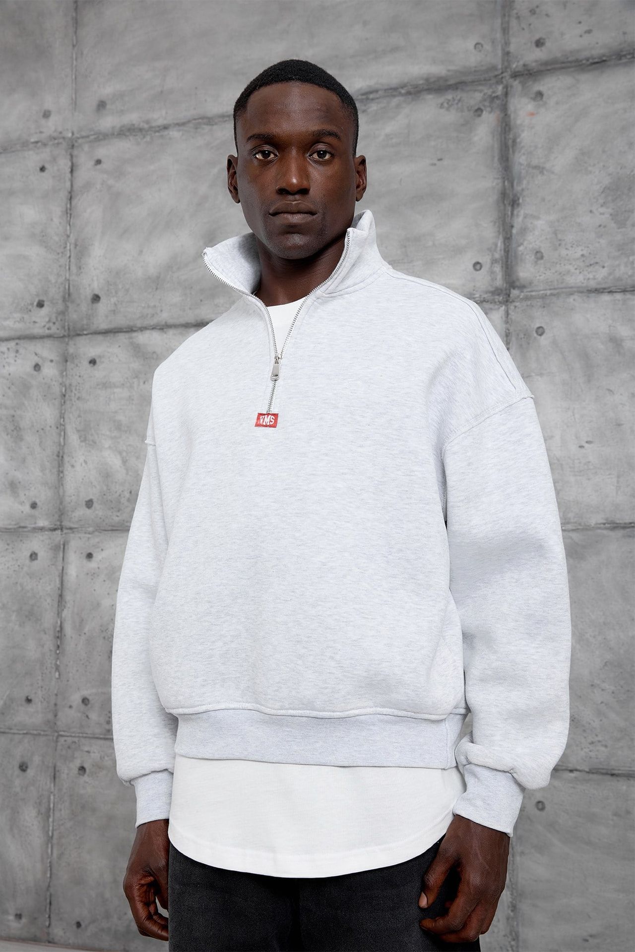 NOMARC Bol Kesim Yarım Fermuarlı Uzun Kollu Sweatshirt 1