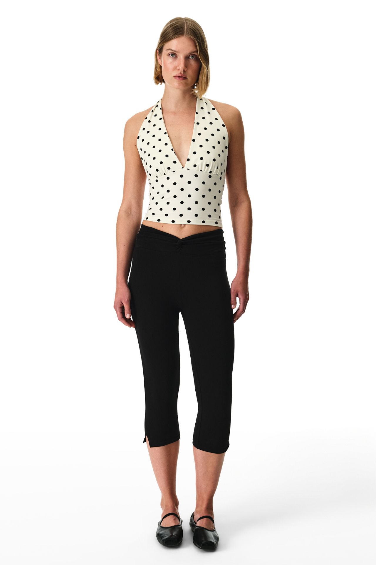 PENTI Polka Dot Halter Neck Top 5