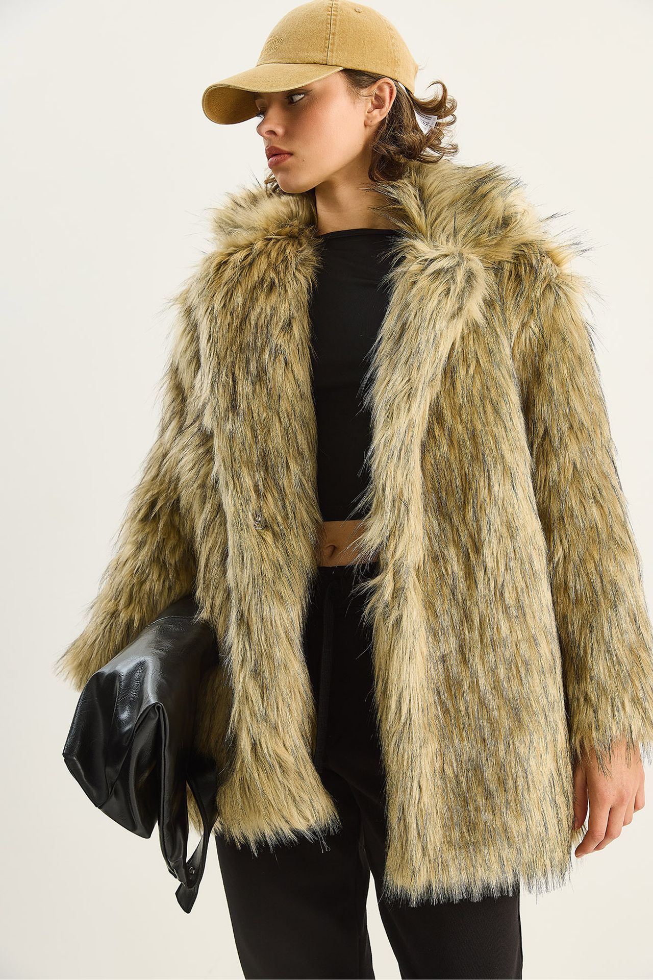 LUCCI Faux Fur Coat