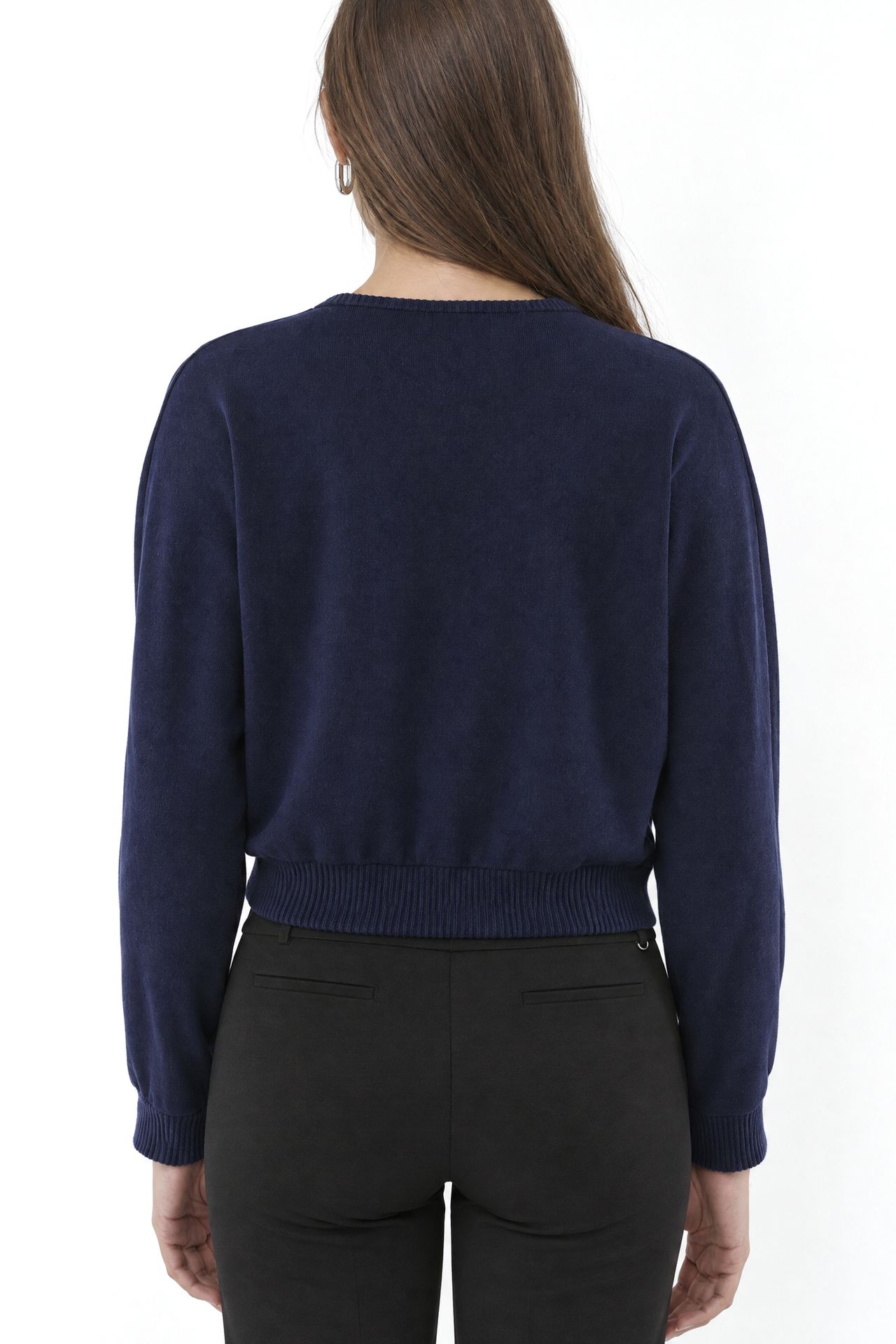 BUSEM V-Neck Ribbed Crop Cardigan 4
