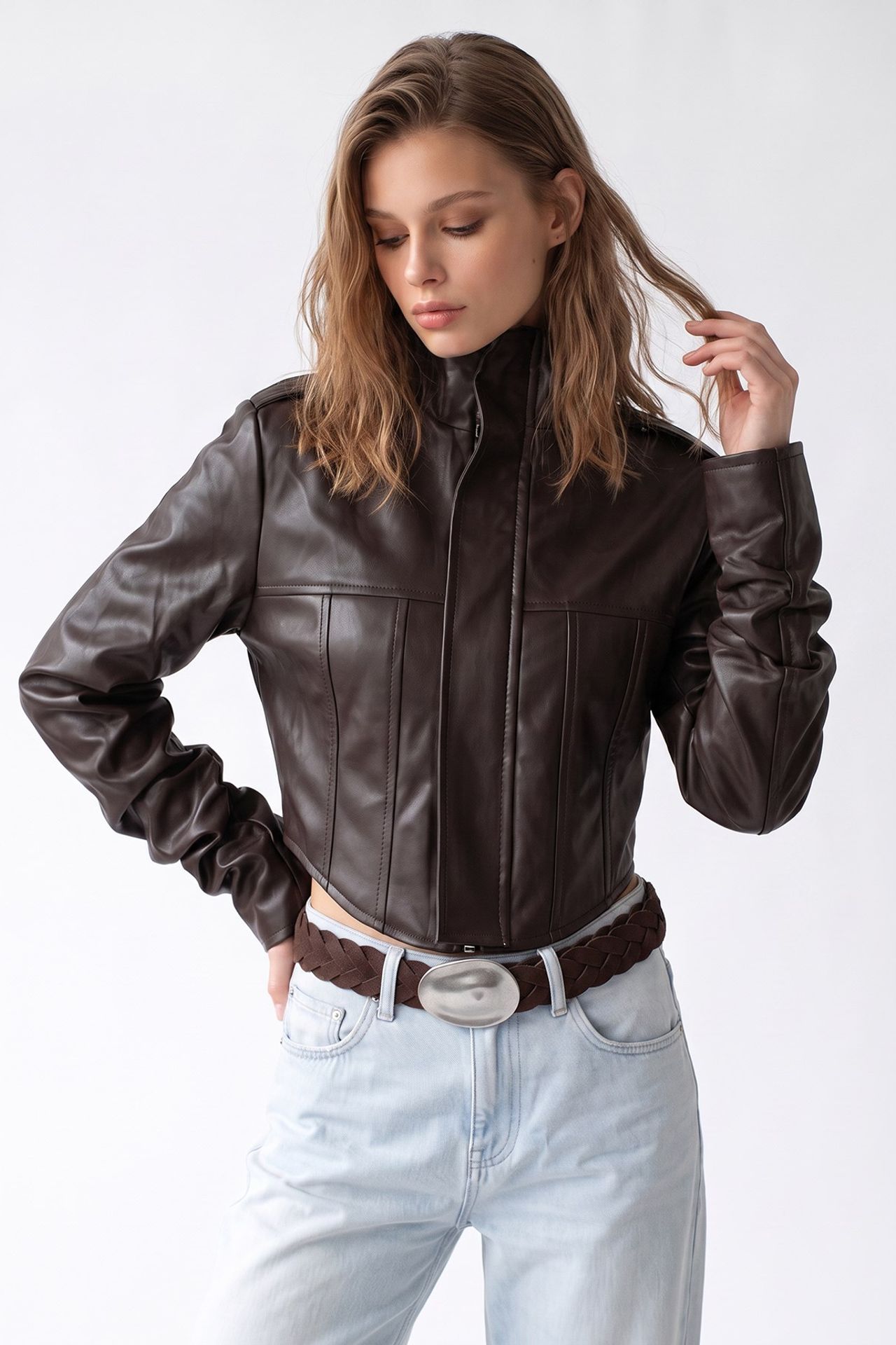 MIXRAY Women's Cotton Blazer
