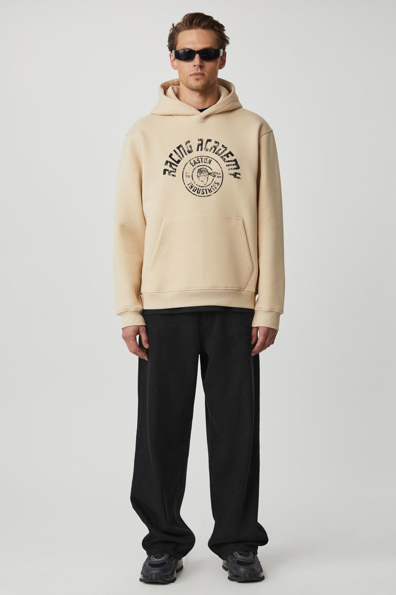 GRIMELANGE Baskılı Kapüşonlu Oversize Sweatshirt 3