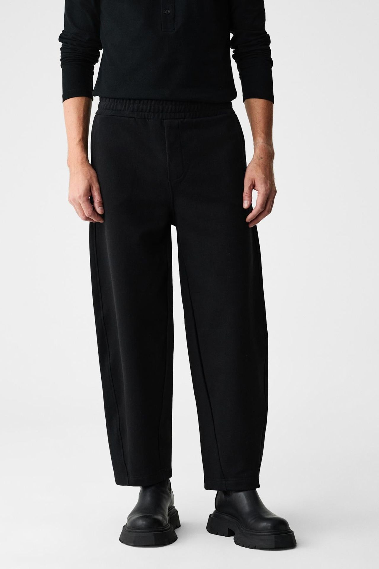 GRIMELANGE Lastikli Bel Geniş Paça Jogger 2