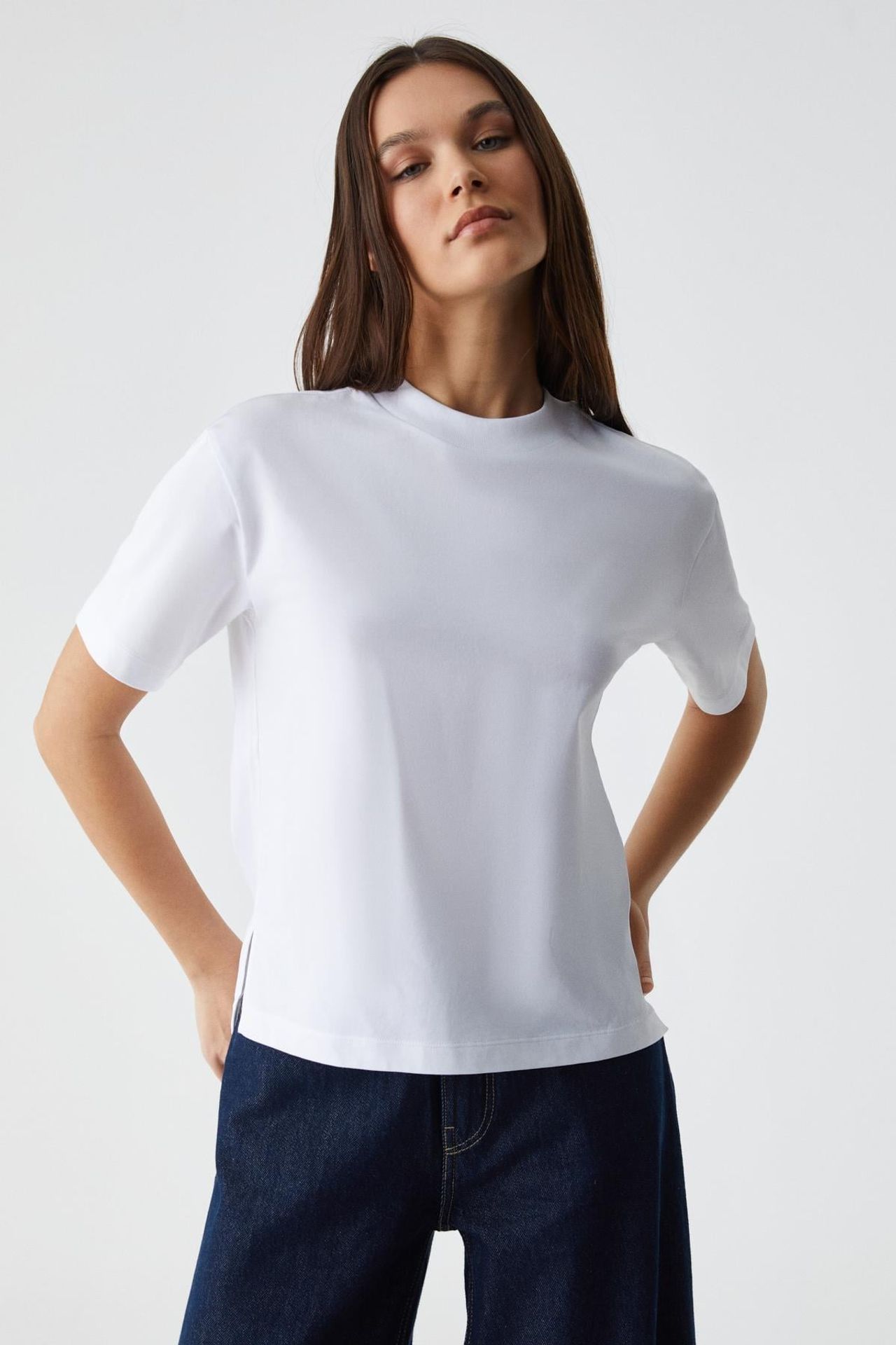 GRIMELANGE Oversized Crew Neck T-Shirt 1
