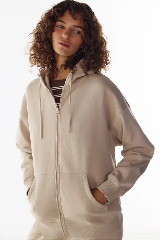 PENTI Brushed Zip Hooded Sweatshirt