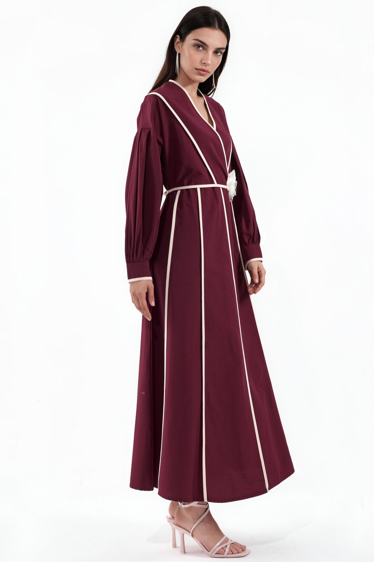 MSN Belted Striped Maxi Dress 2