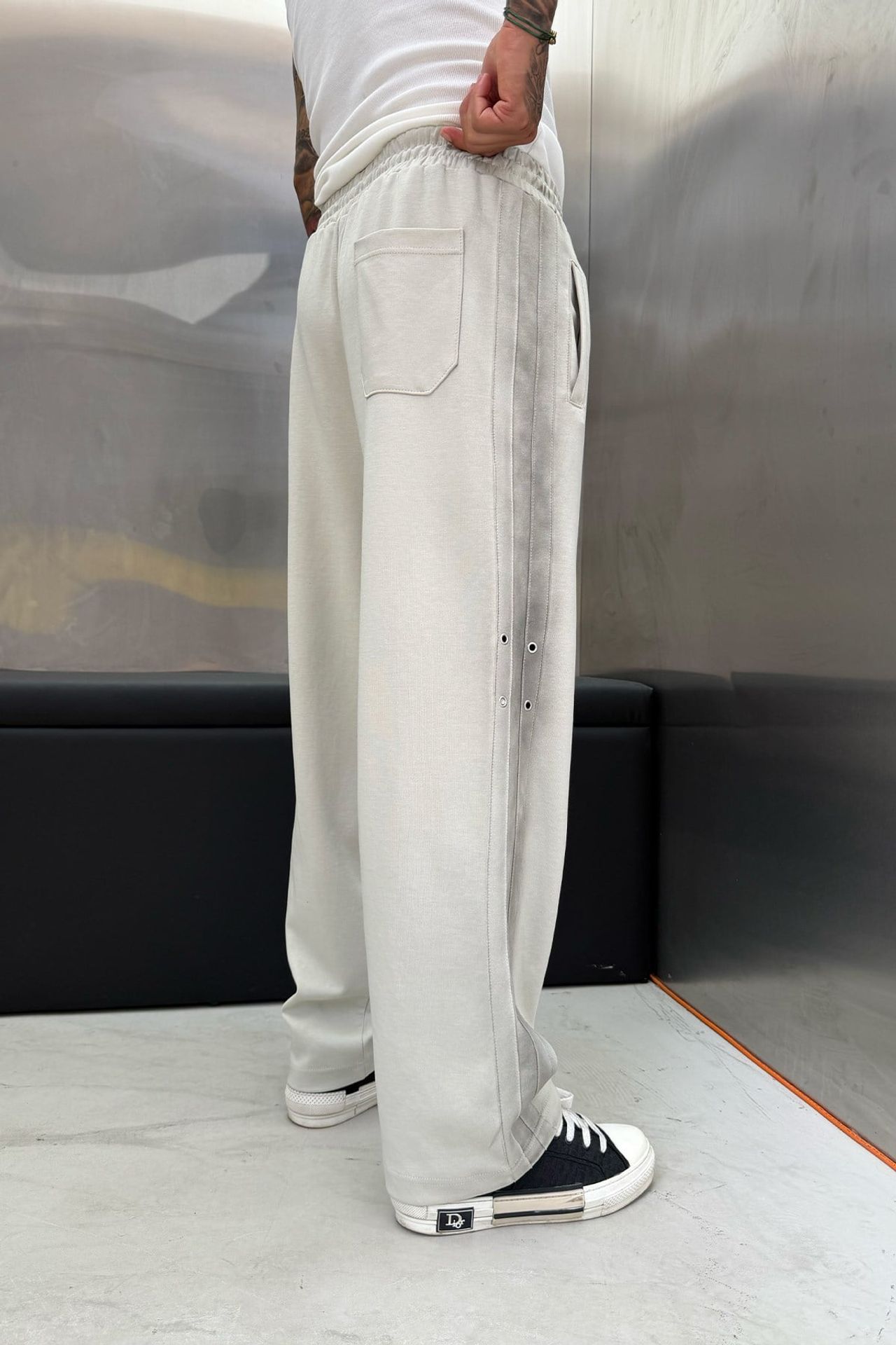 NOMARC Geniş Paça Elastik Belli Jogger Pantolon 3