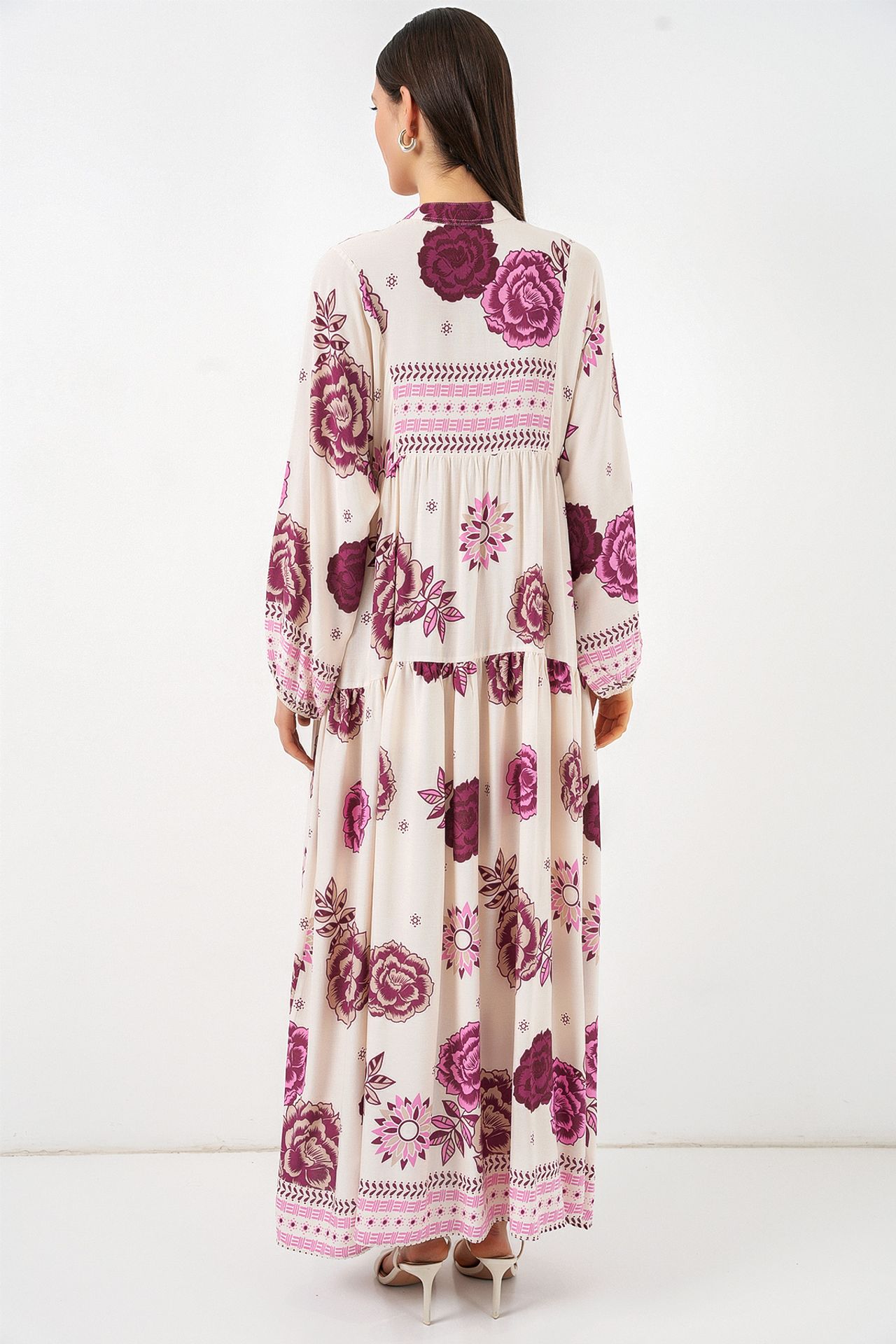 BDART Patterned V-Neck Maxi Dress 6