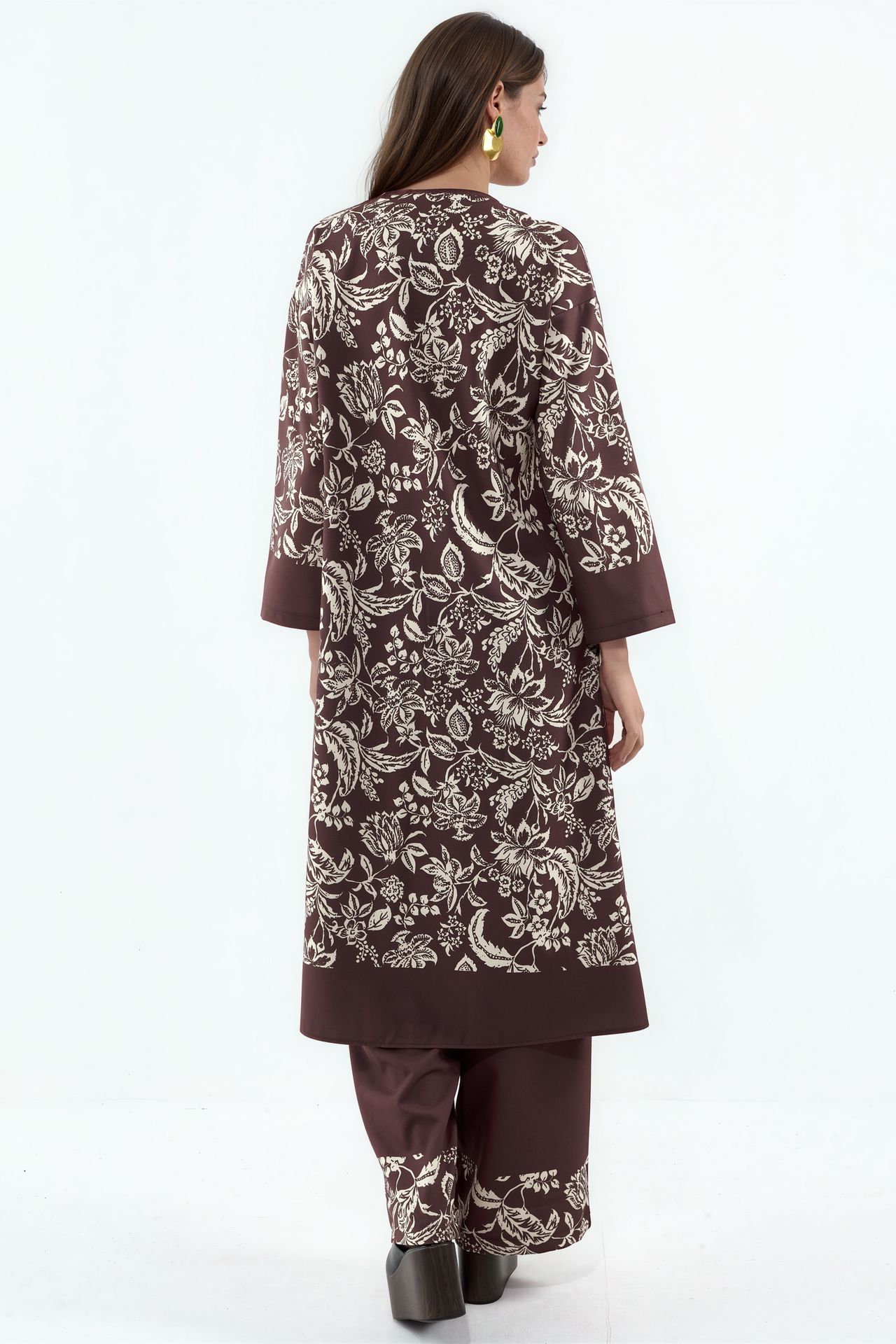 MSN Floral Tunic And Wide-Leg Pants Set 3