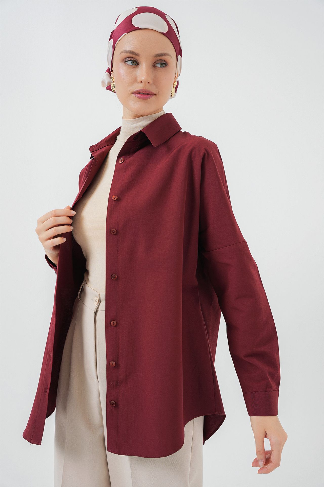 BDART Relaxed Fit Poplin Shirt with Button Closure 2
