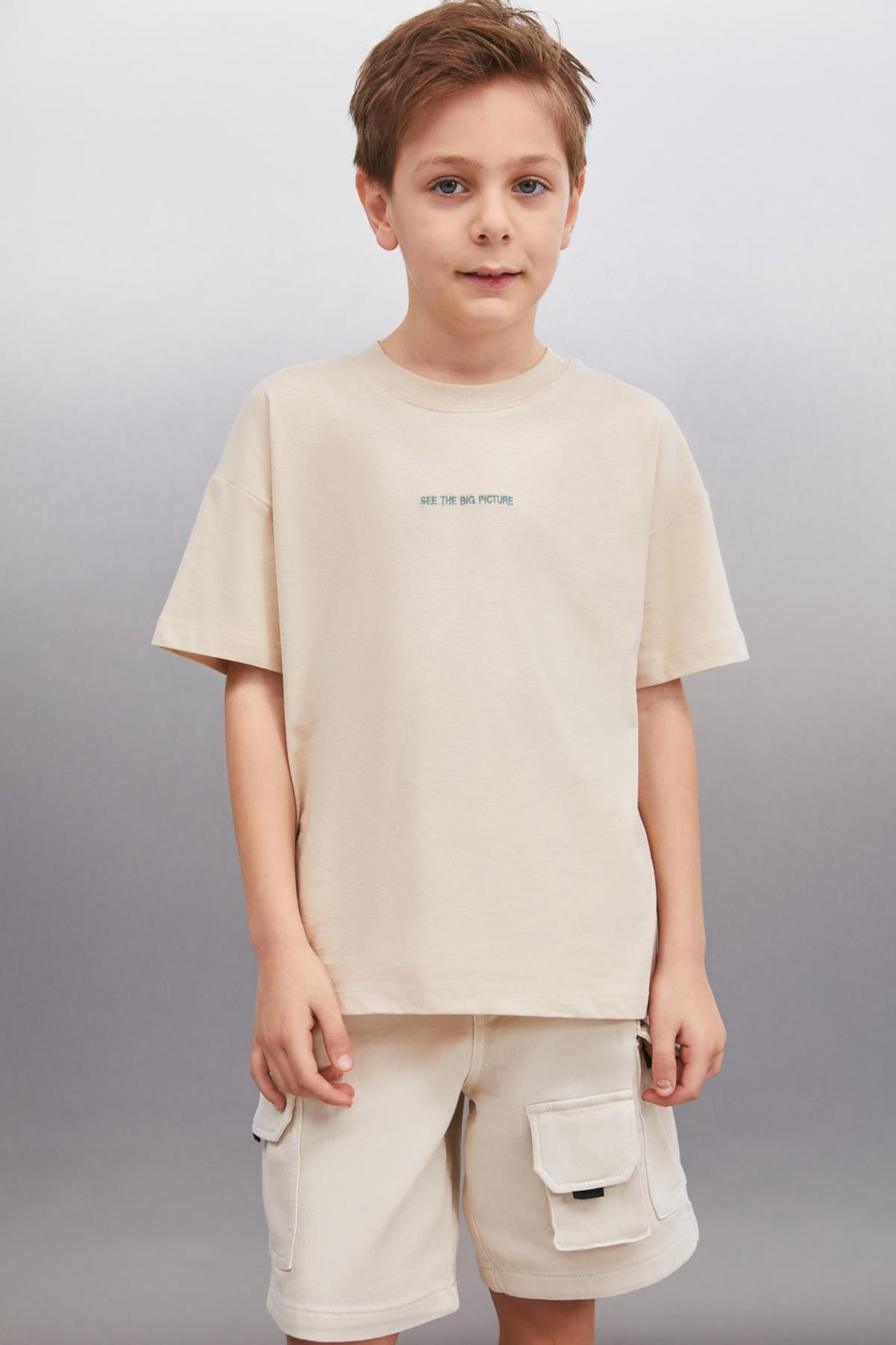 GRIMELANGE Crew Neck Text Print T-Shirt 2