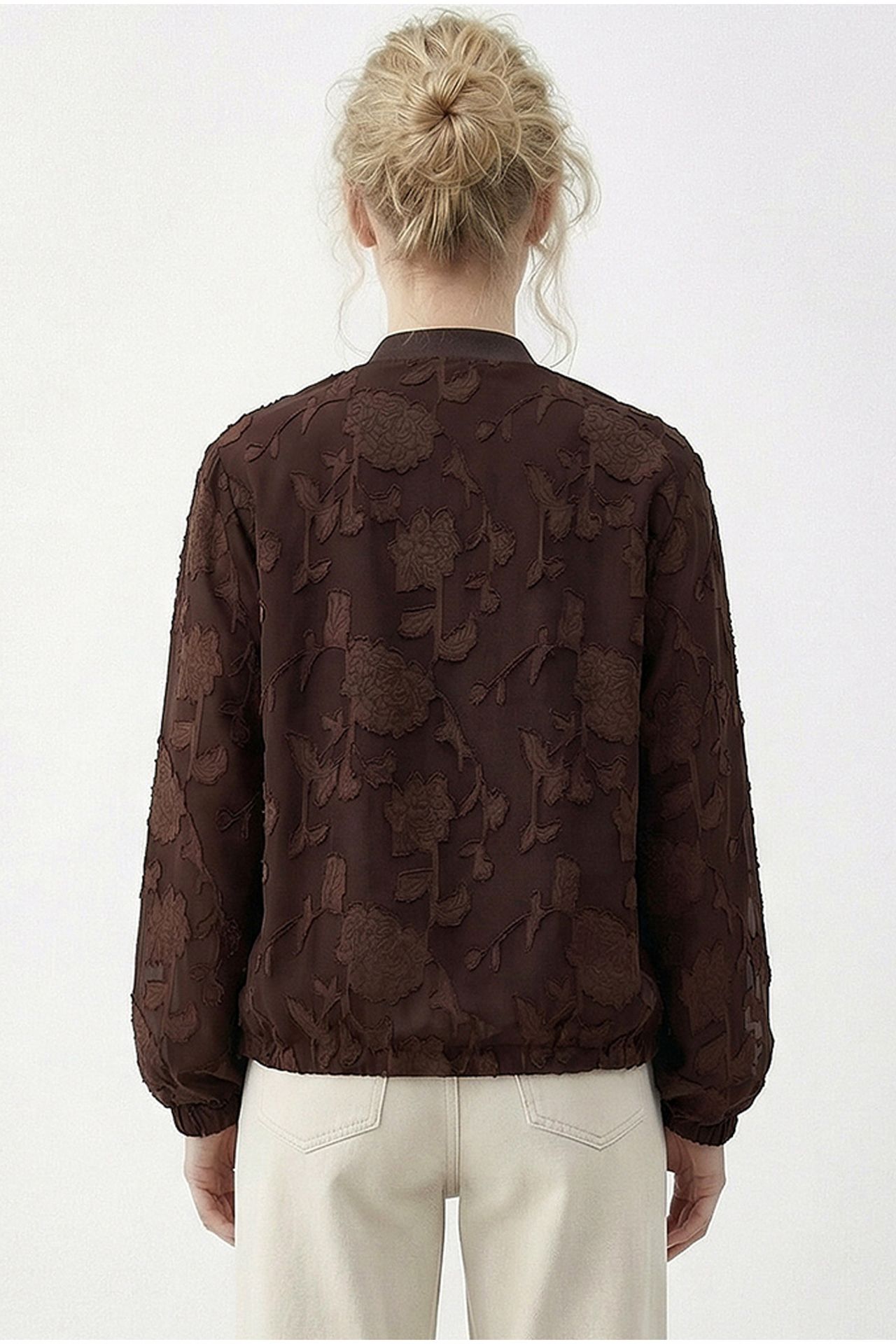 LUCCI Floral Oversized Bomber Jacket 5