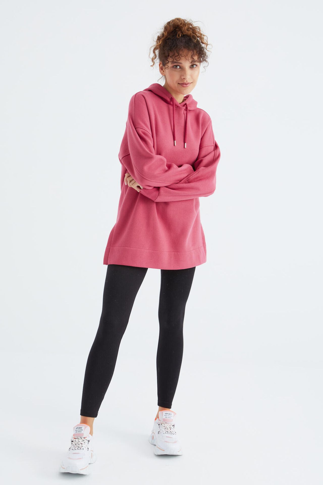 TOMMY Oversized Hooded Sweatshirt With Pocket 4