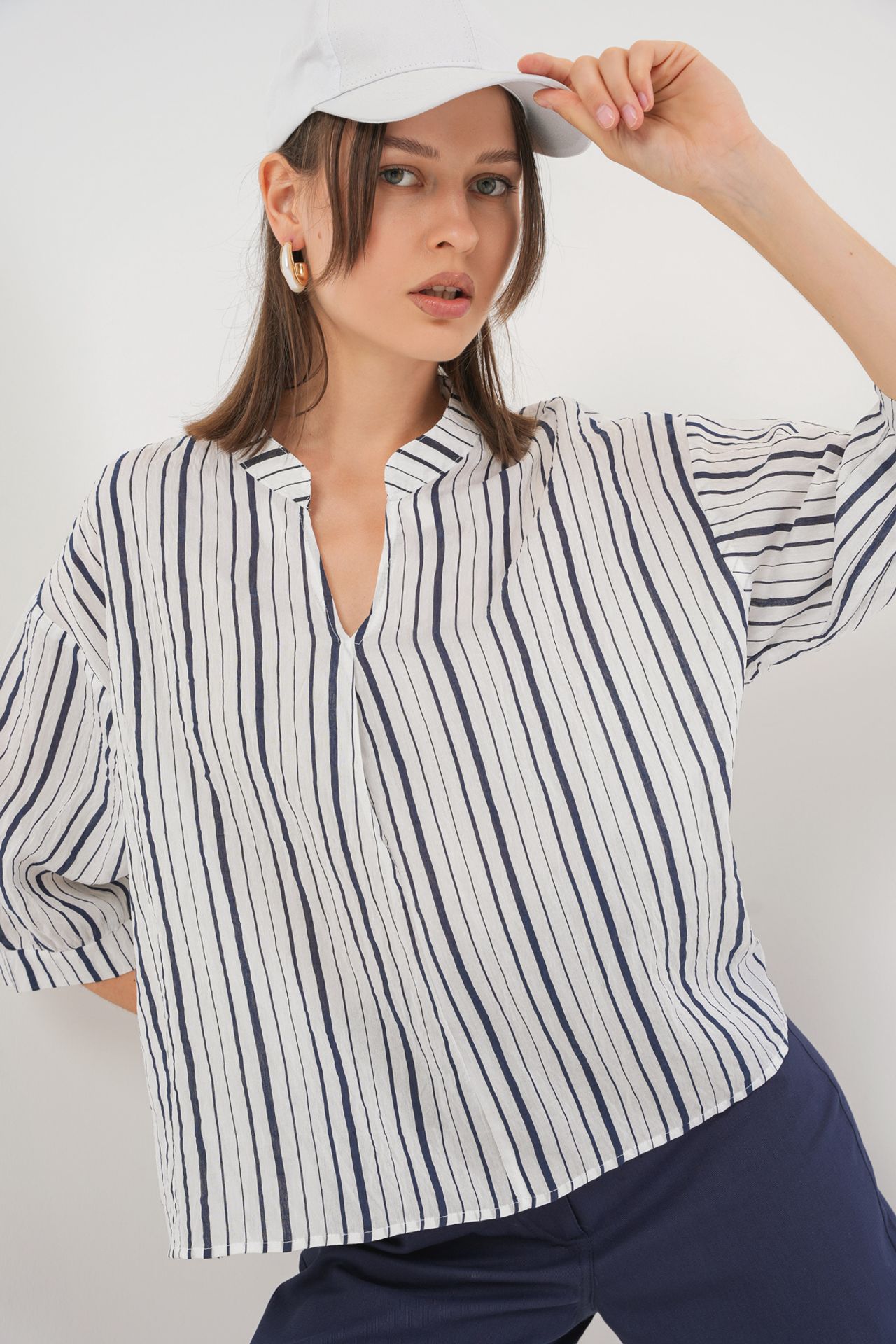 BDART Striped V-Neck Blouse 5