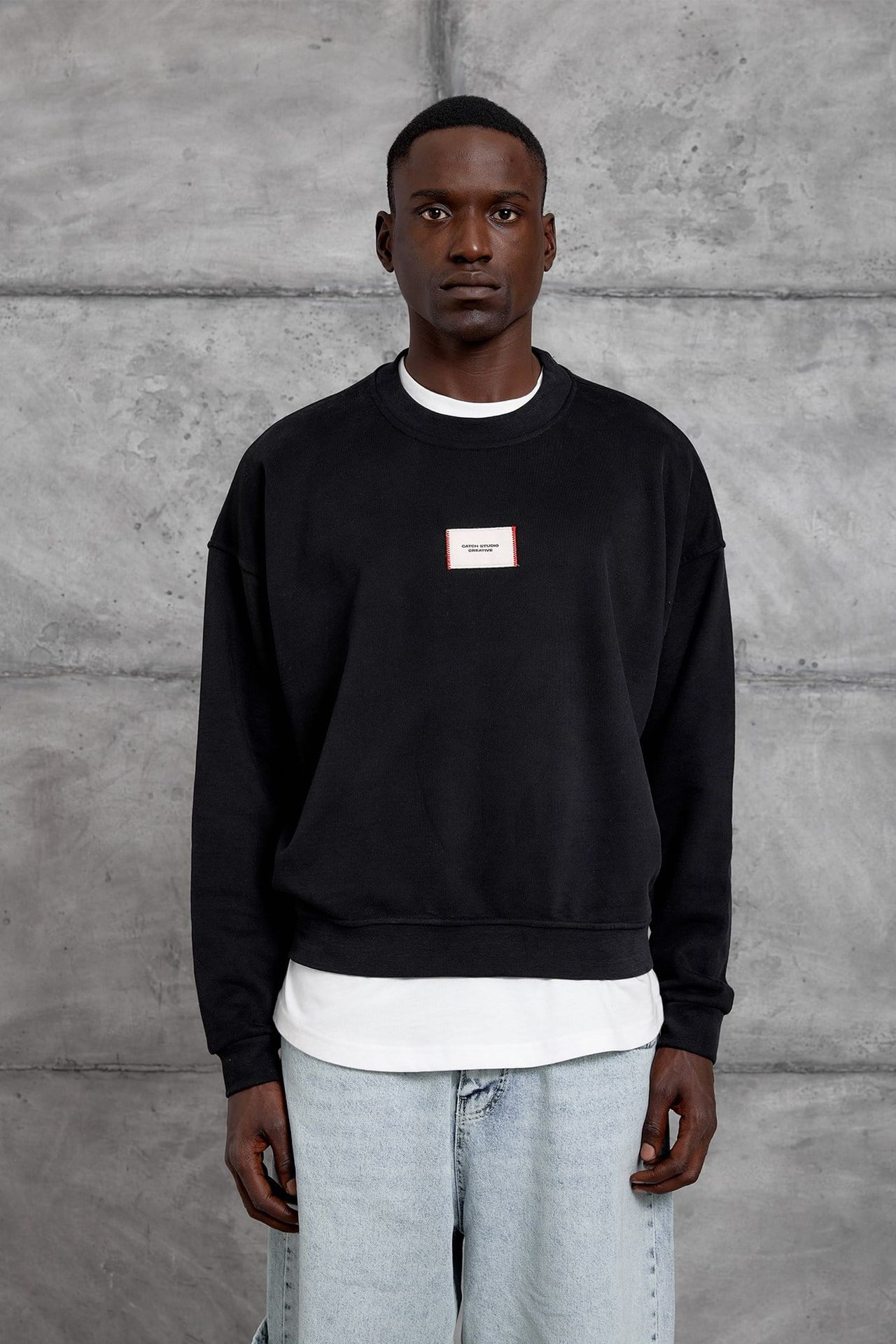 NOMARC Rahat Bisiklet Yaka Uzun Kollu Sweatshirt 1
